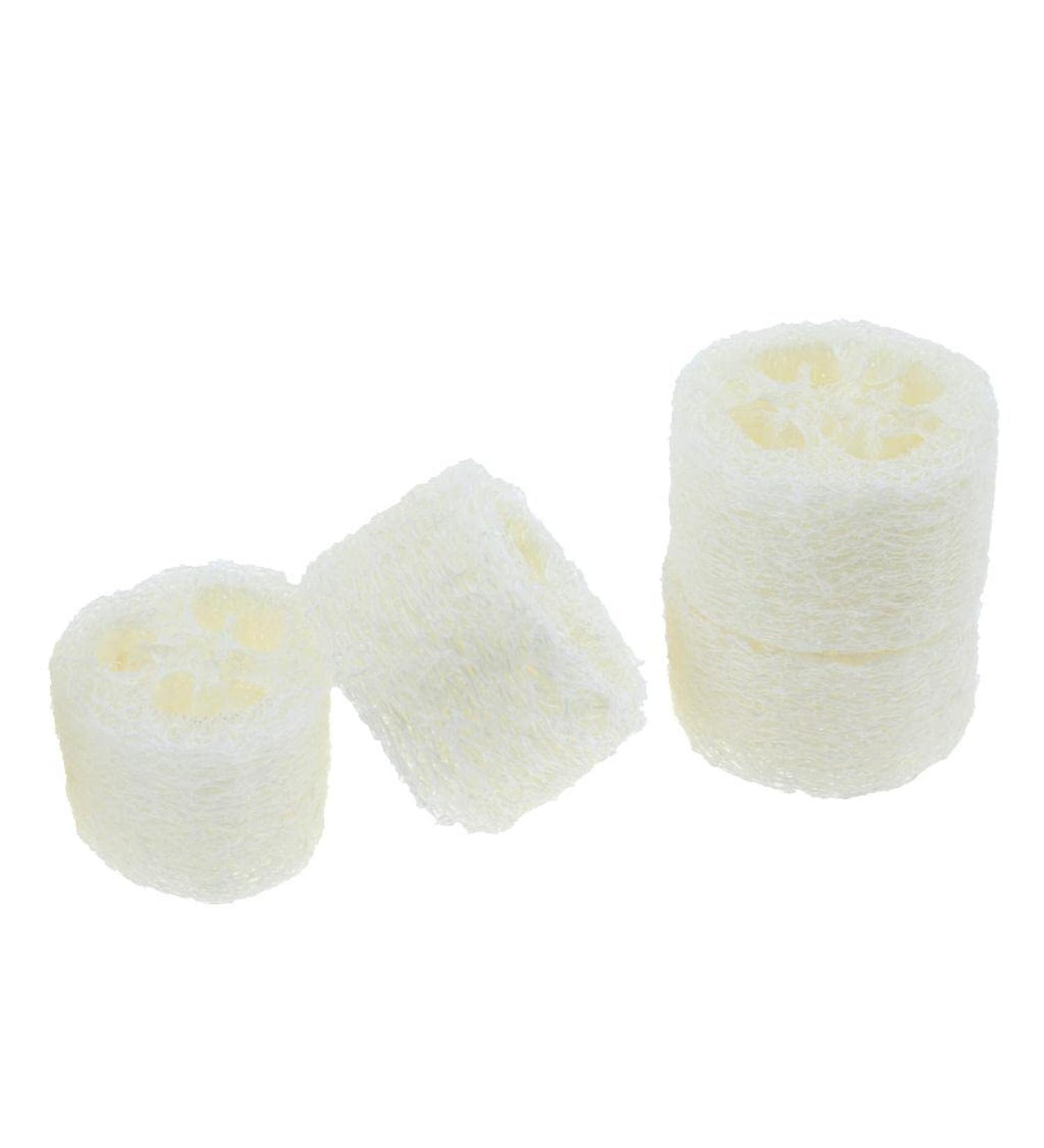 4PC Loofah Soap Dish Tray Set | Natural Loofah Sponge Rack for Bathroom & Kitchen | Durable & Strong | Ideal for Household Cleaning - Buy Online on SooperMarket.com
