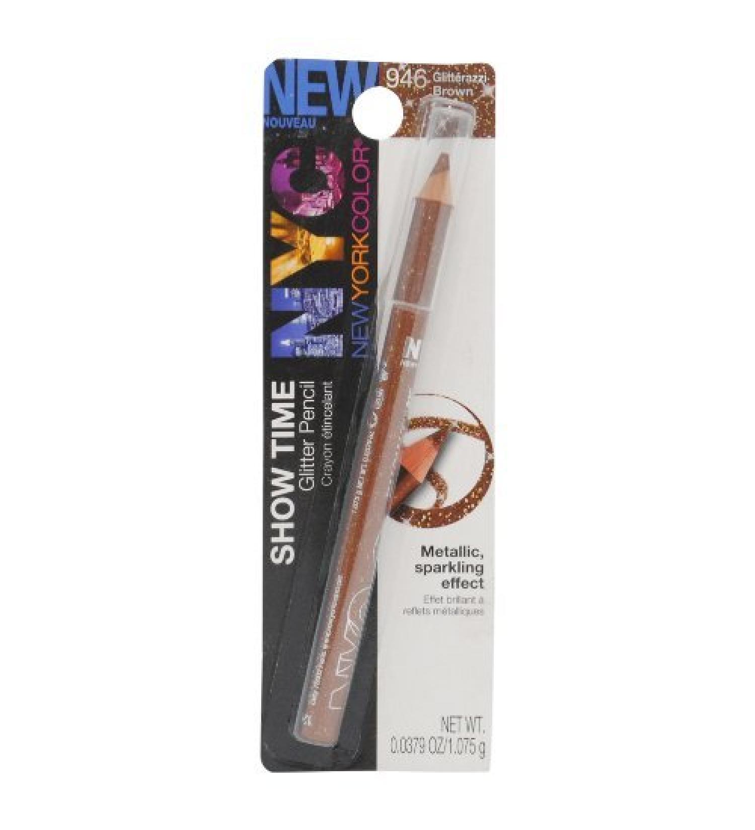 NYC Glitter Pencil in Glitterazzi Brown 946 - 0.0379 Oz (1.075 G) - Buy Online on SooperMarket.com