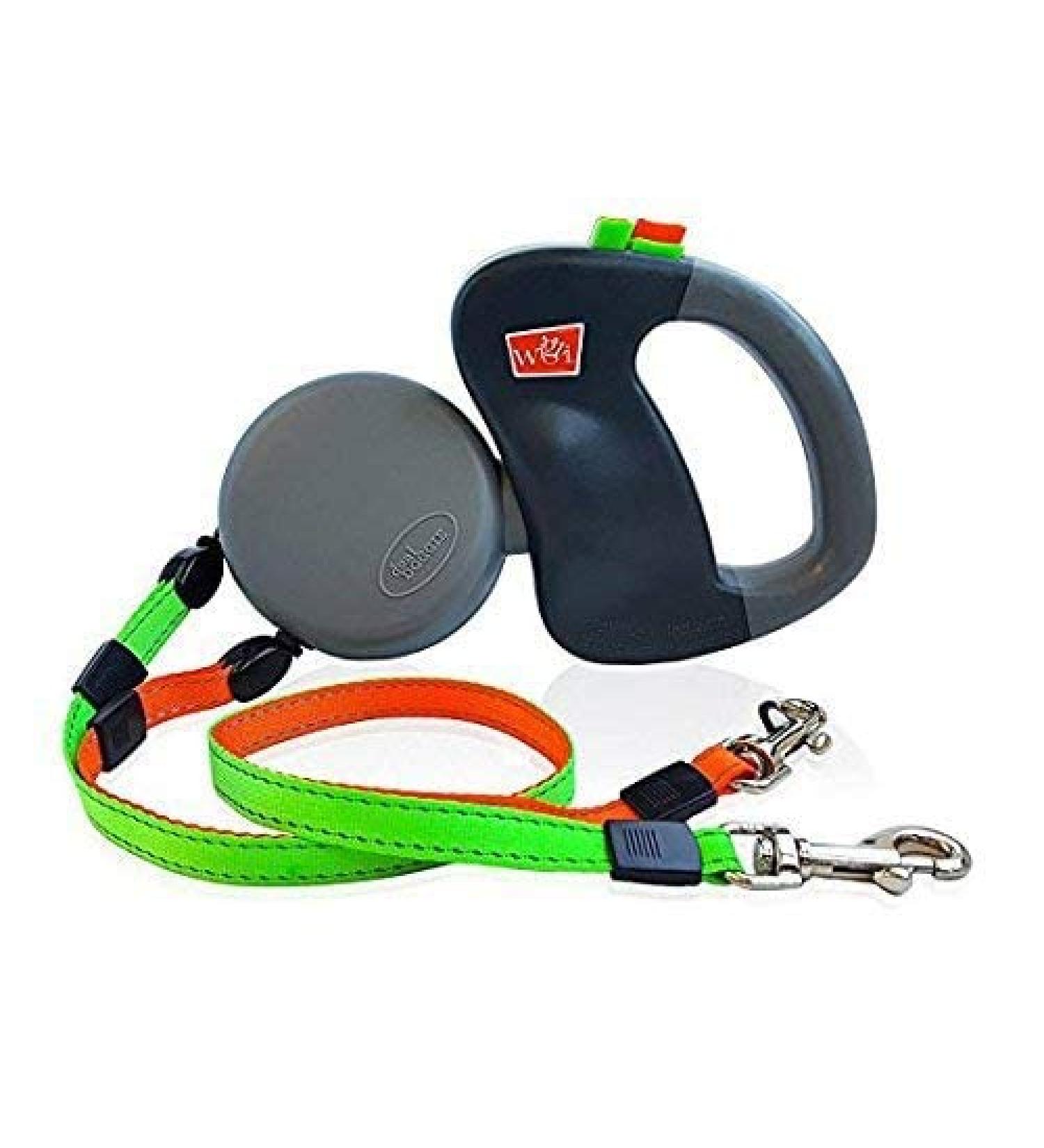 Voarge Automatic Dog Running Leash | Double Leash for 2 Small & Medium Dogs | No Tangle Design - Buy Online on SooperMarket.com