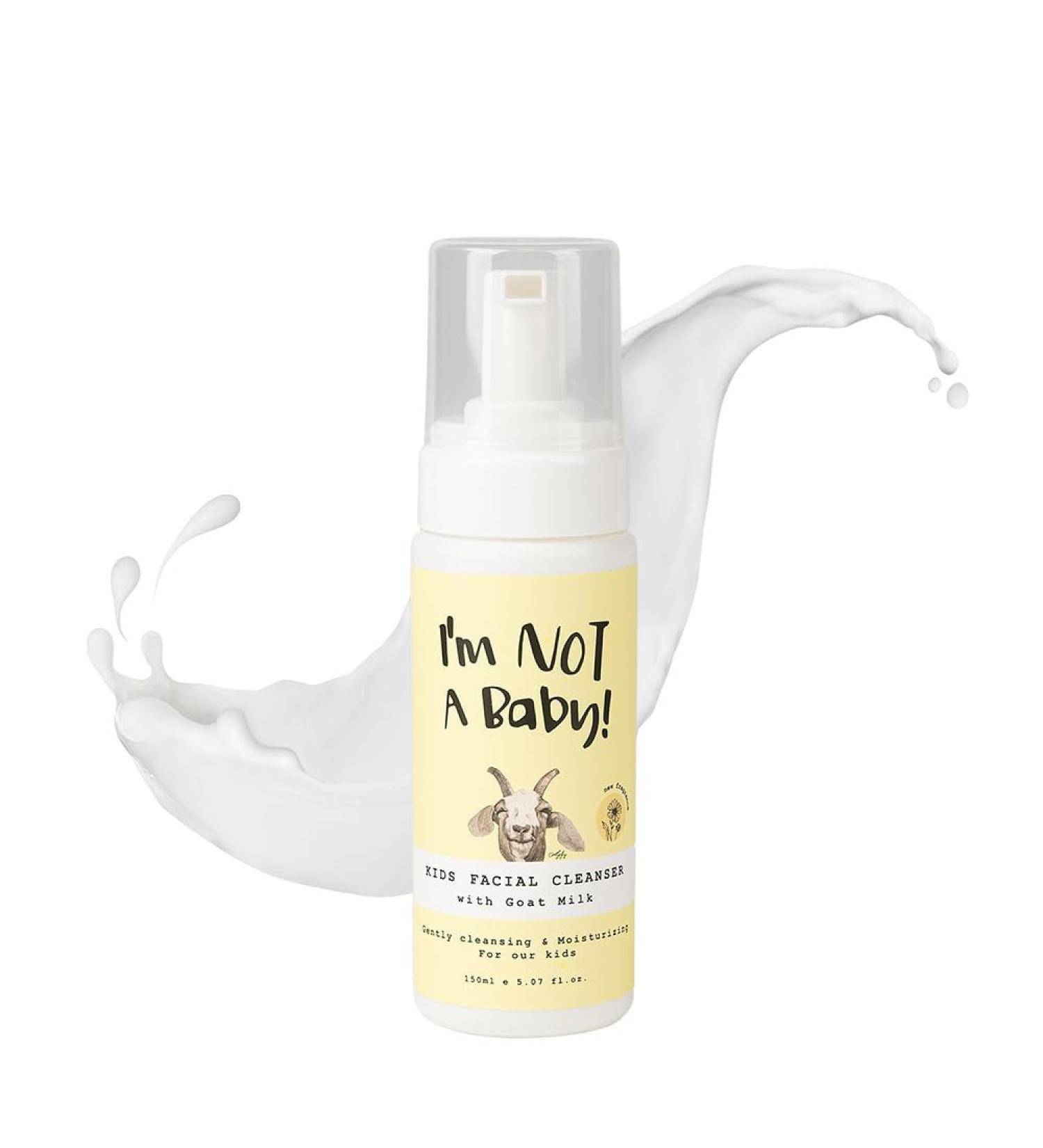 I m NOT A Baby! Kids Goat Milk Face Wash - Gentle Facial Cleanser for Sensitive Skin - Buy Online on SooperMarket.com