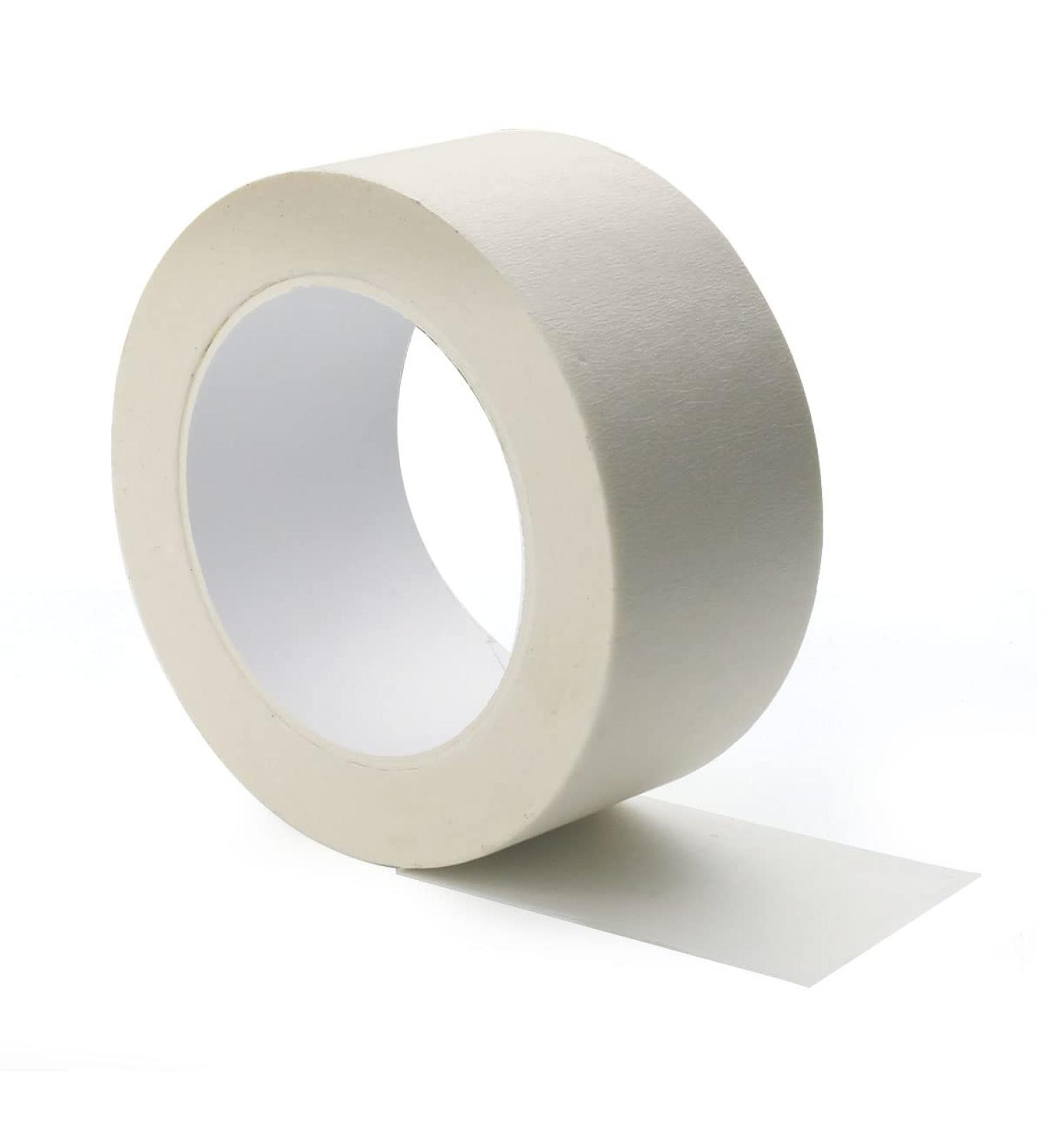 Beige White Masking Tape - 2 inch x 55yds. Wide Masking Tape for Safe Wall Painting Office Labeling  Edge Finishing - Buy Online on SooperMarket.com