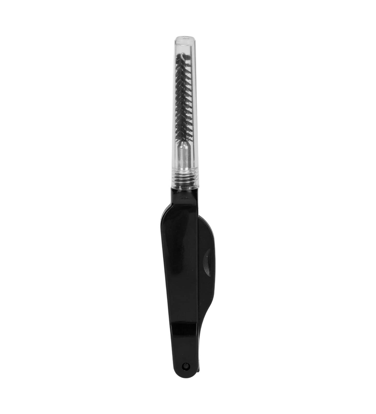 Metal Teeth Eyebrow Comb 2 in 1 Eyelash Teeth Comb Black Eyelash Brush and Comb Stainless Steel Dual Heads Foldable Grooming Teeth Eyebrow Brush for Makeup - Buy Online on SooperMarket.com