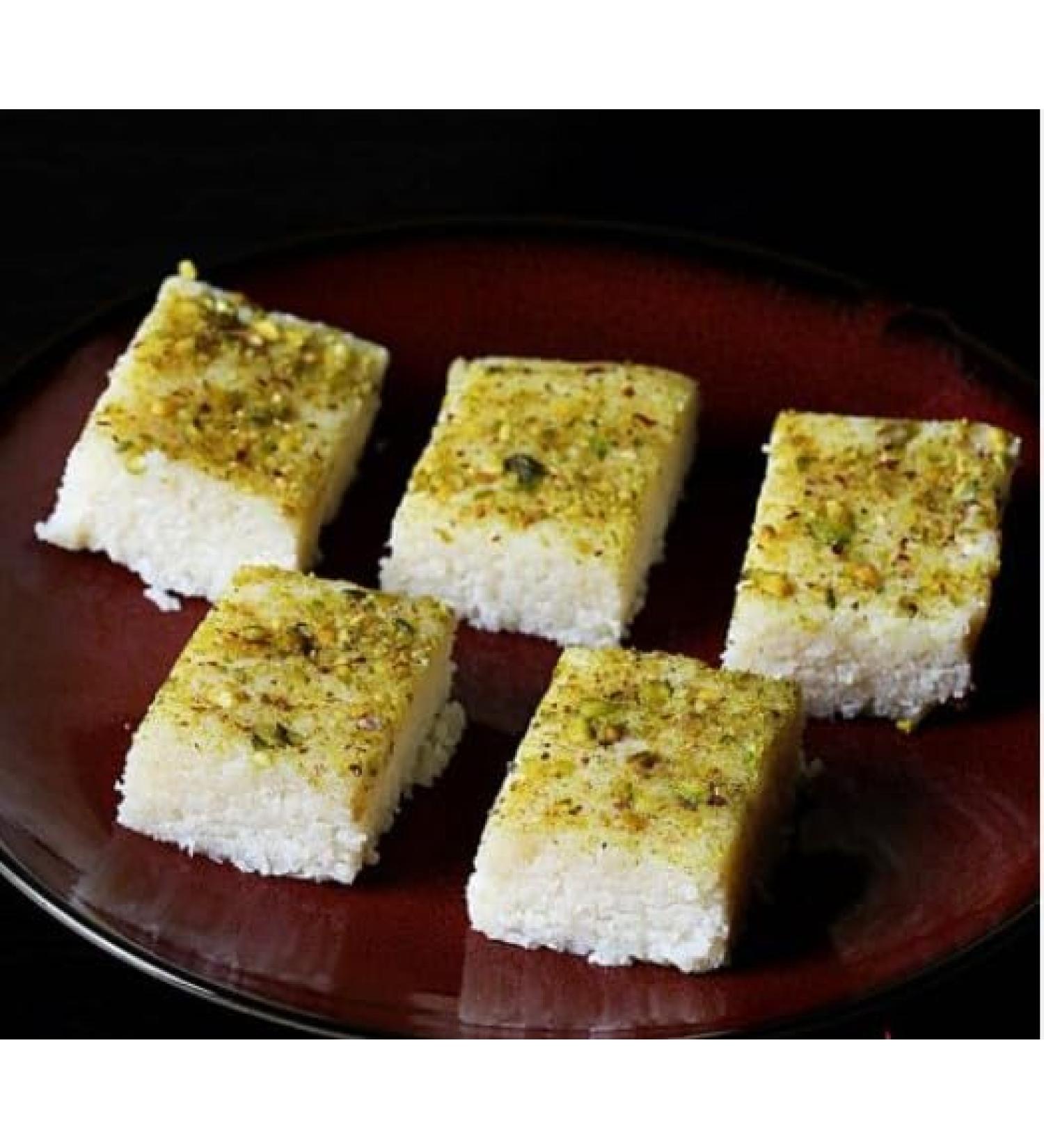 Rakhi Diwali Special (Coconut Barfi 400g) Mithai Gift Hamper for Brother Sister Delicious Indian Traditional Sweets Best Gift For All Occasions Tasty Treat For Family & Friends Sold By Kidzbuzz - Buy Online on SooperMarket.com
