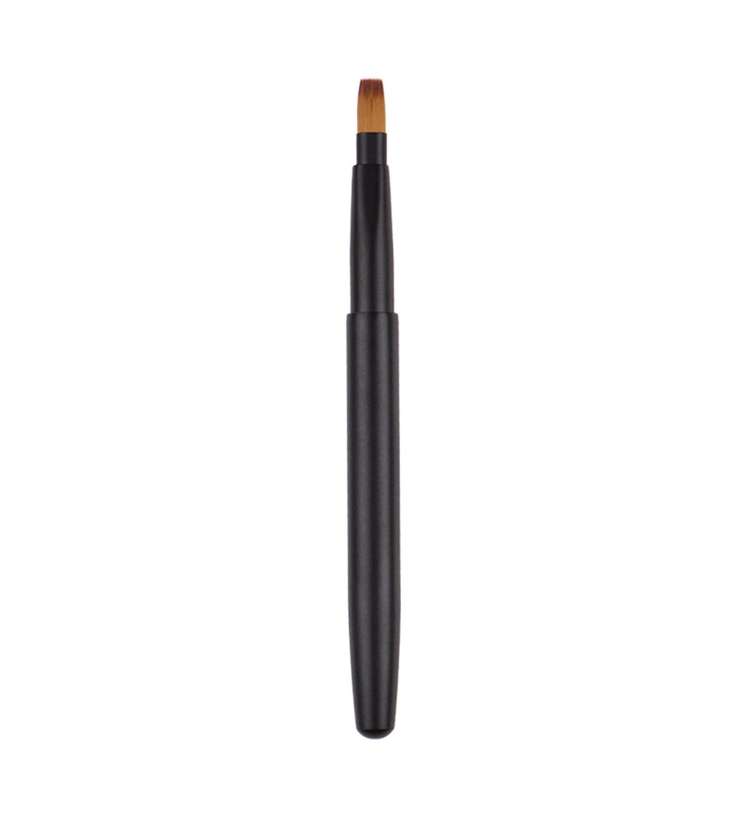 Travel Retractable Lip Brush Applicators Flat For Lipstick Gloss Creams Portable With Cap Professional Makeup Brush Tool Lipstick Brush Applicator Wands With Cap Retractable For Makeup Disposable Black - Buy Online on SooperMarket.com