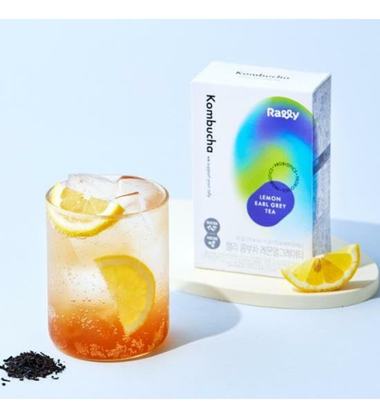 ZEESOON Sugar-Free Kombucha Powder - Instant Fermented Prebiotics & Probiotics from Korea | 17 kcal Lemon Earl Grey Tea - 10 Sticks - Buy Online on SooperMarket.com
