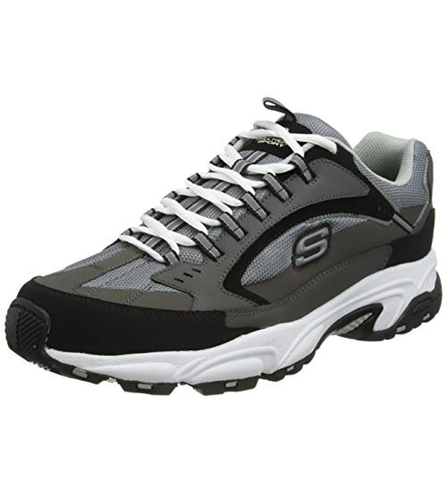 Skechers Sport Men's Stamina Nuovo Cutback Lace-Up Sneaker 10.5 Wide - Charcoal - Buy Online on SooperMarket.com