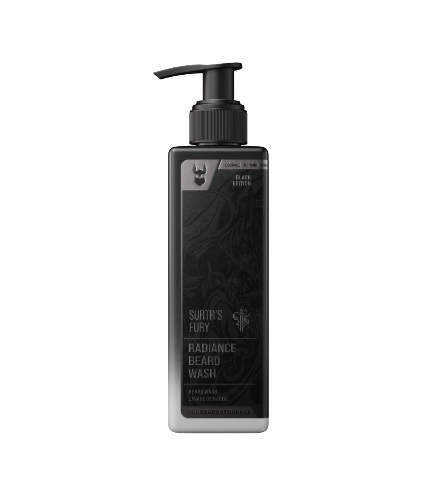 The Beard Struggle Radiance Beard Wash - Platinum Collection Surtr's Fury (240ml) - Viking Beard Wash for Men - Buy Online on SooperMarket.com