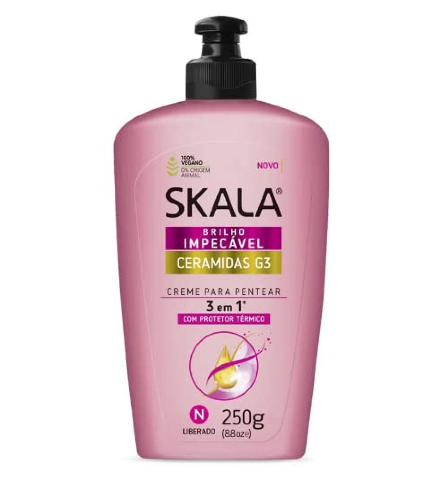 Skala - Ceramidas - Creme de Pentear 3 em 1 Ceramidas G3 250 Gr - (G3 Ceramides 3 in 1 Combing Cream Net 8.81 Oz)