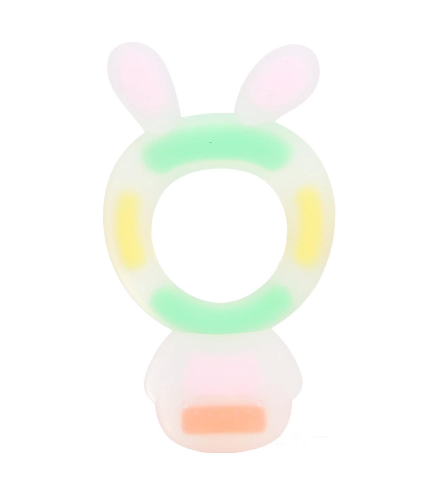 Baby Bite Ring for Newborns (0-6 Months) - Wear-Resistant Dishwasher-Safe Pink Anti-Finger Sailing Teether - Buy Online on SooperMarket.com