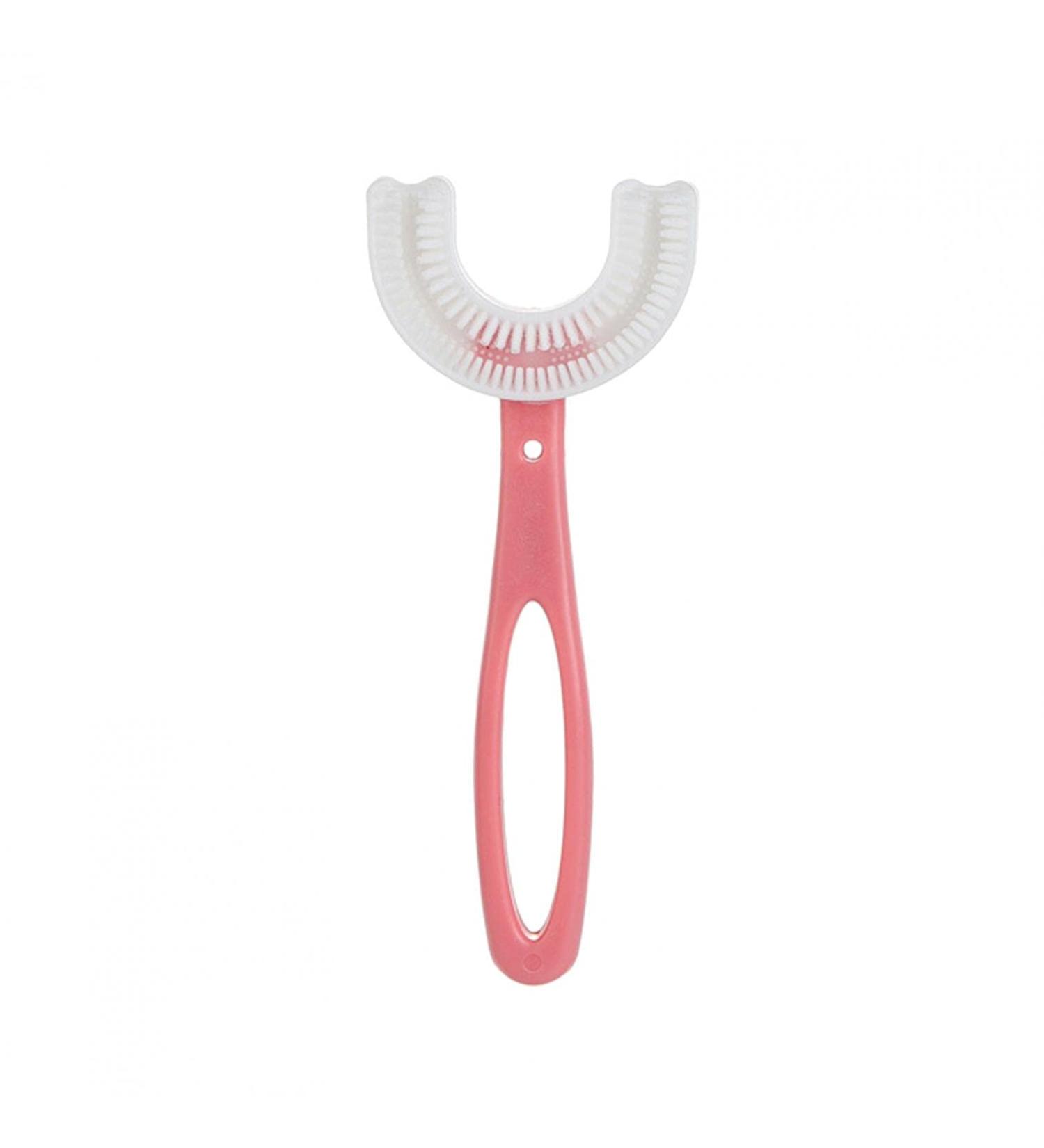 BfnzBdnz Kids Toothbrushes U- Shaped Toothbrush Soft Silicone Brush Head Toothbrush Oral Teeth Cleaning Toothbrush for Children's Soft Toothbrush 360 Silicone U-Shaped Toothbrush Toddlers Pink Pink-m - Buy Online on SooperMarket.com