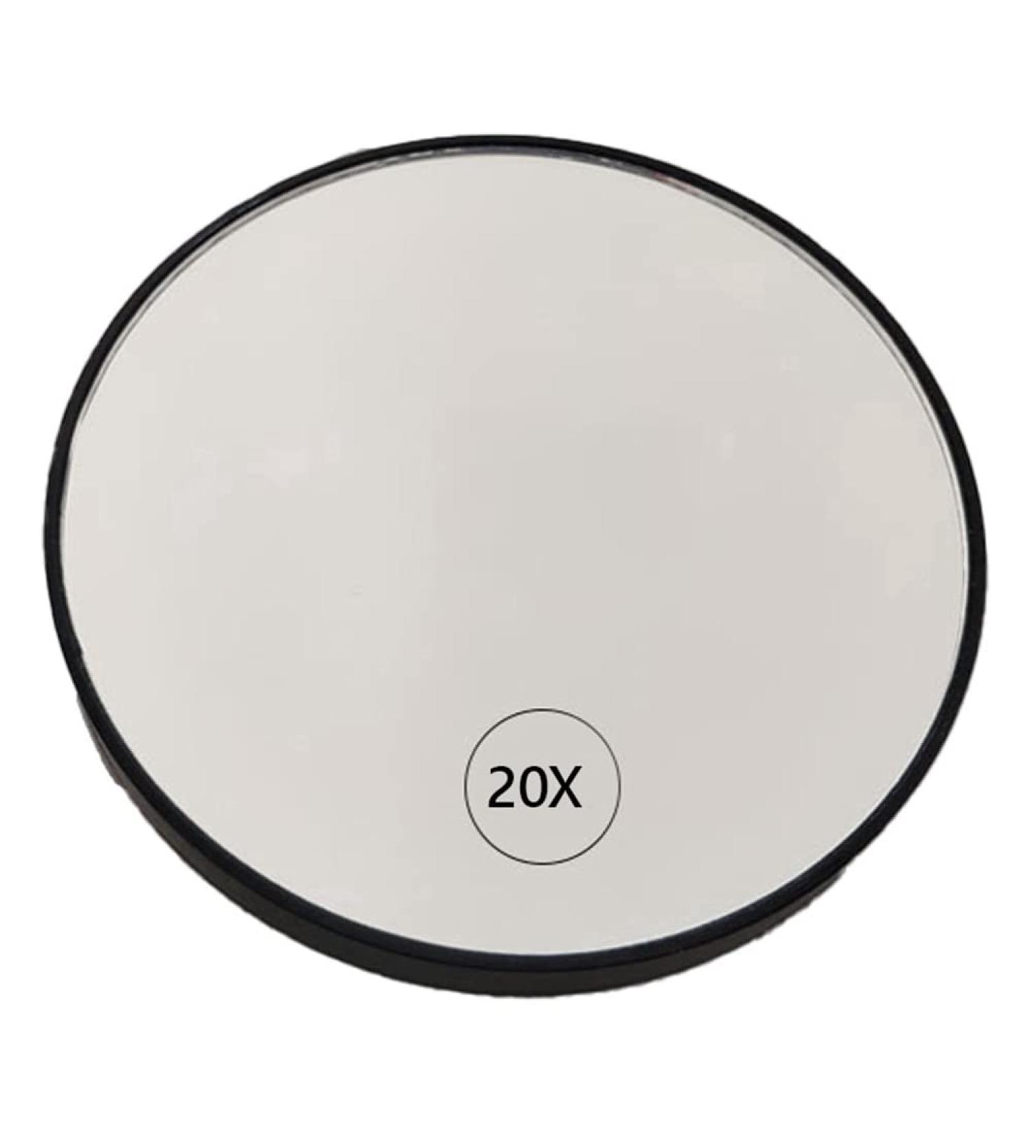 jumbans Magnifying Suction Cup Vanity Mirror 20X Handheld Magnifying with Handle Black - Buy Online on SooperMarket.com