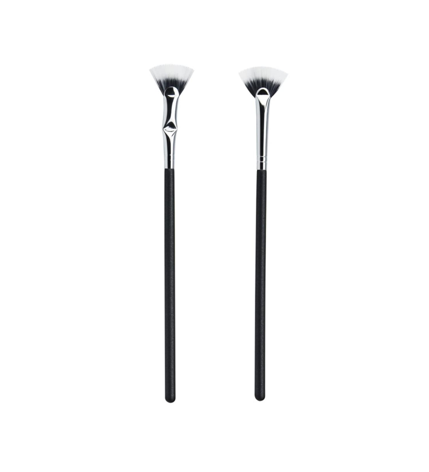 Dolly Mascara Fan Brush Set for Natural Lifted Effects - Angled Eyelash Makeup Tools (2 PCS) - Buy Online on SooperMarket.com