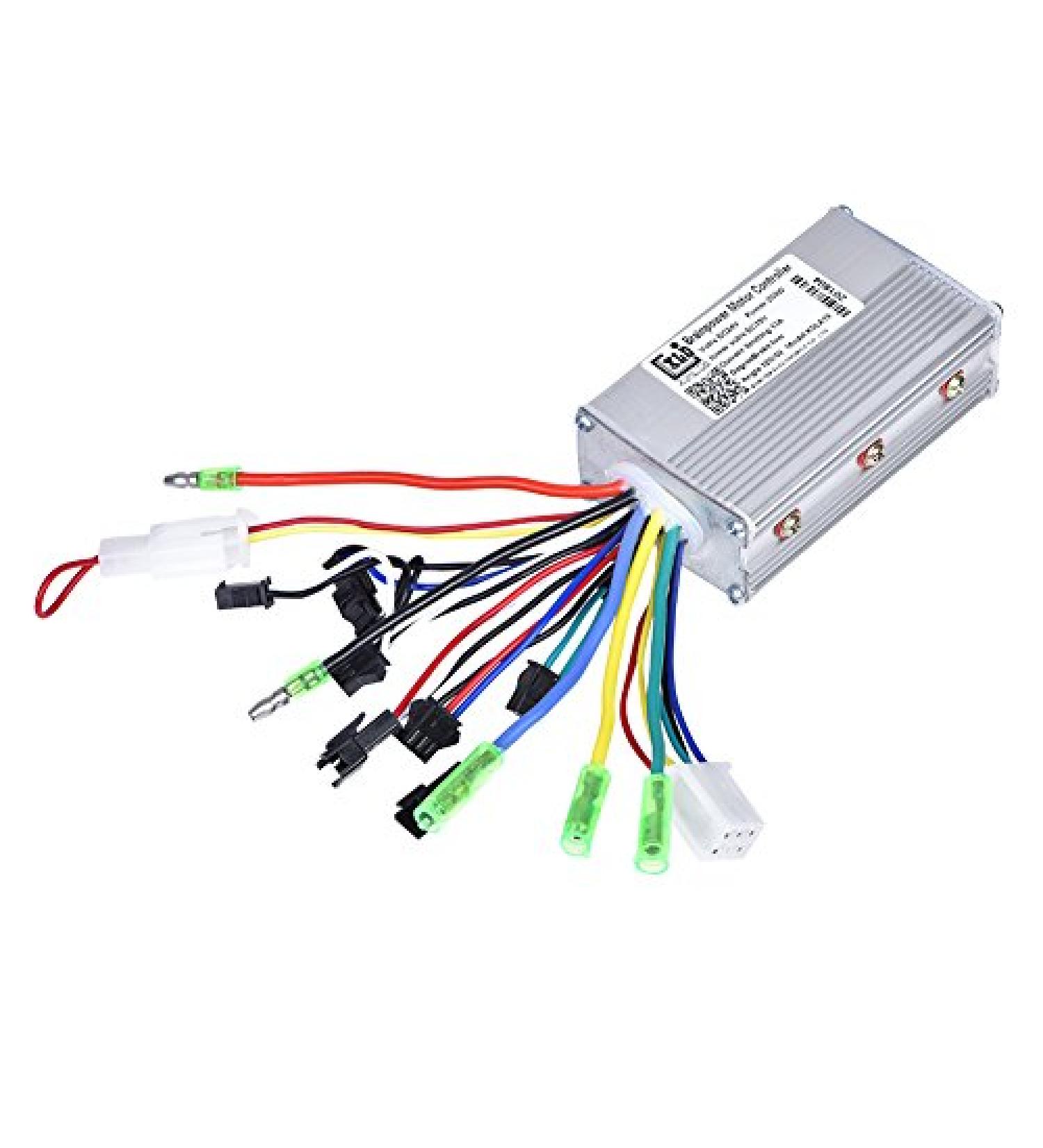 Aluminium Alloy E-Bike Brushless Controller - 24V 350W for Steady Speed & Sensitive Braking Control - Buy Online on SooperMarket.com