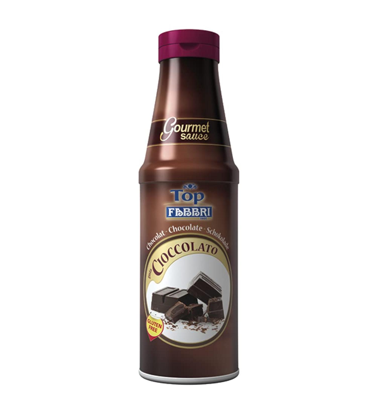 Fabbri Gourmet Chocolate Sauce for Gelato & Desserts - Made in Italy | 33.5 oz Bottle - International Shipping Available - Buy Online on SooperMarket.com