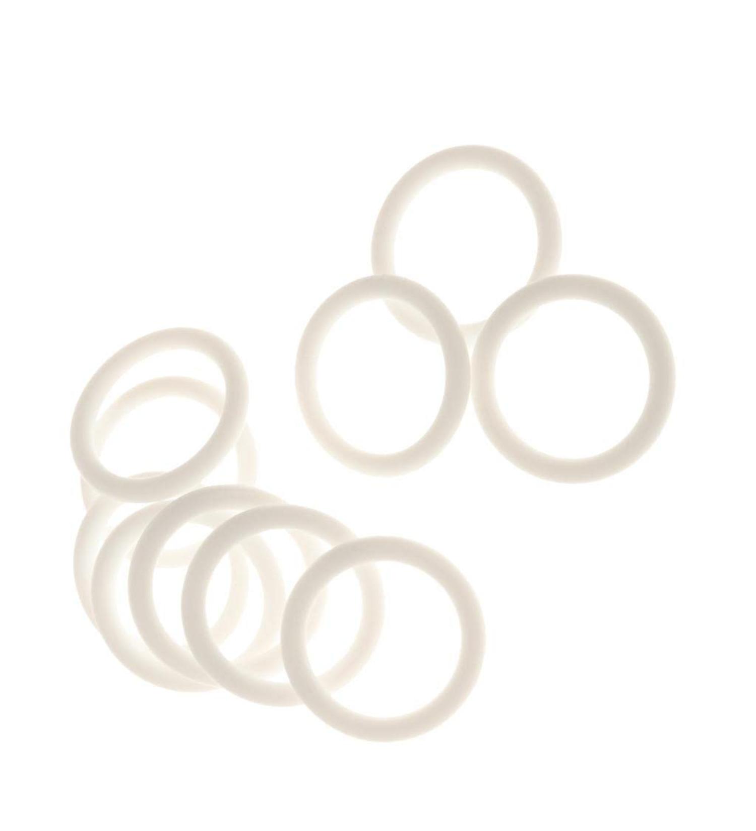 Folpus 10 Mini Silicone Rings for Pacifier Adapters & Holders - Green | International Shipping - Buy Online on SooperMarket.com