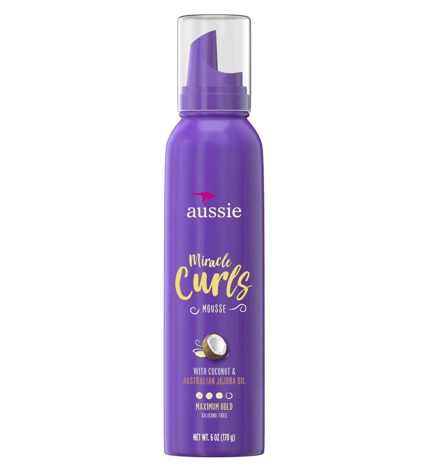 Aussie Miracle Curls Refresher Spray Gel W/Coconut & Jojoba Coconut 6 Ounce (Pack of 3)