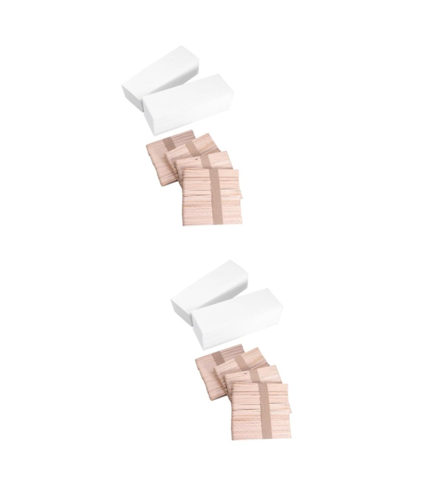 Magiclulu 800 Wooden Wax Depilatory Strips - Strong Cotton Hair Removal Paper & Body Wax Rod - Buy Online on SooperMarket.com