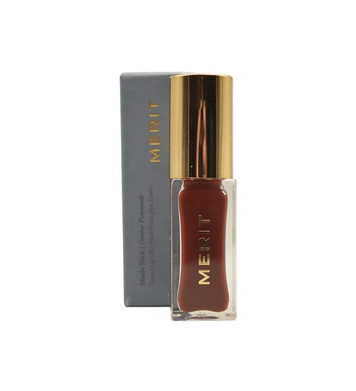 Merit Shade Slick Tinted Lip Oil - Sangria - Deep Berry