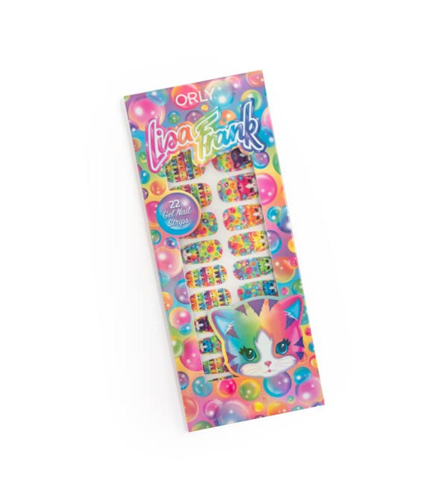 ORLY x Lisa Frank Gel Nail Wraps | Kitten Bubbles Design - Buy Online on SooperMarket.com