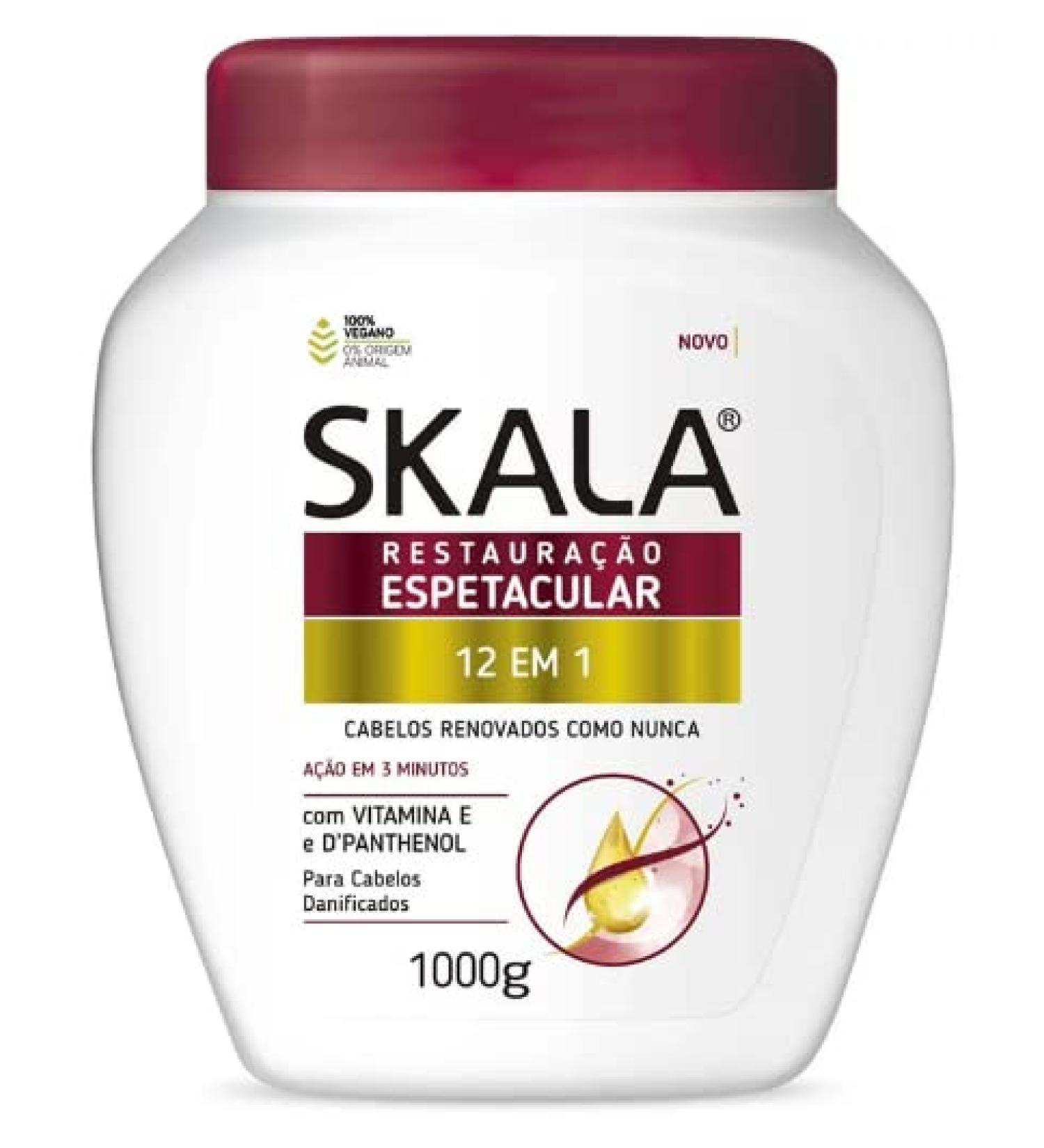 SKALA - Restauracao - Creme de Tratamento 12 em 1 (1000 Gr) - (12 in 1 Treatment Cream Net 33.81 Oz)