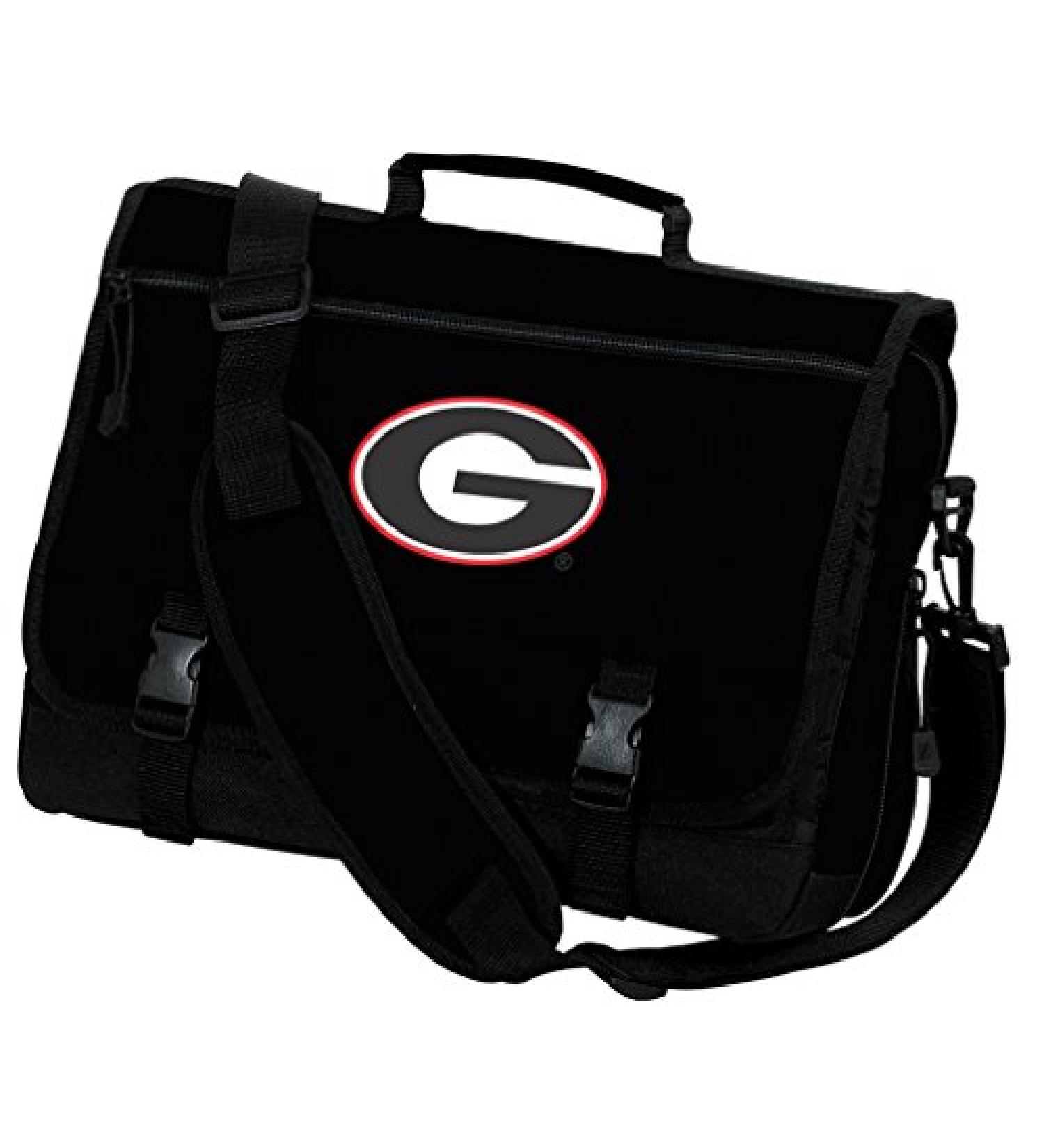 University of Georgia Bulldogs Laptop Bag - Official College Computer Messenger Bag - Buy Online on SooperMarket.com