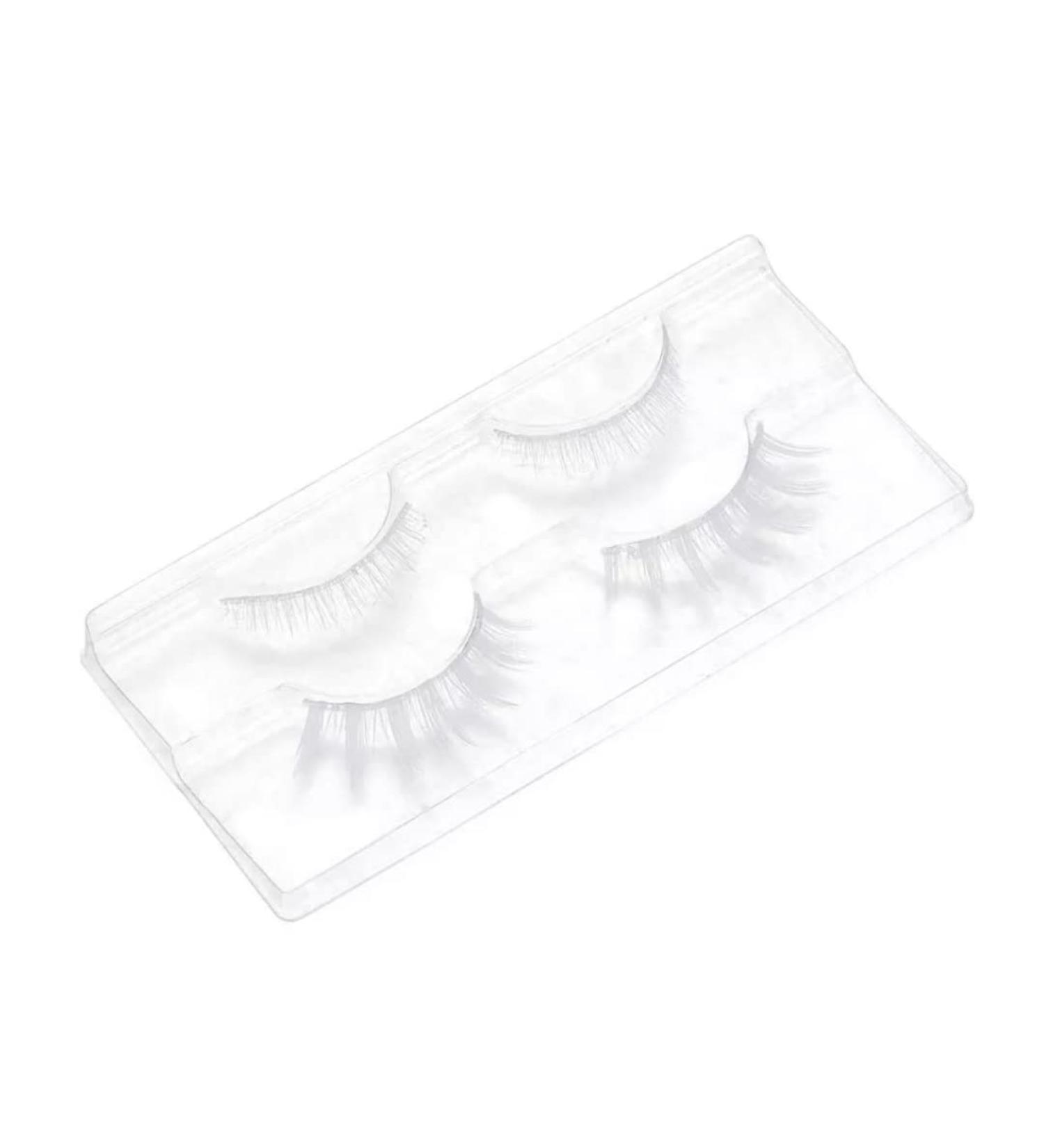 White False Eyelashes Halloween Colorful Eye Lashes Extension Tools Cosplay Makeup Natural Looking Masquerade Party Eyelashes Halloween Decorations Halloween Decor - Buy Online on SooperMarket.com