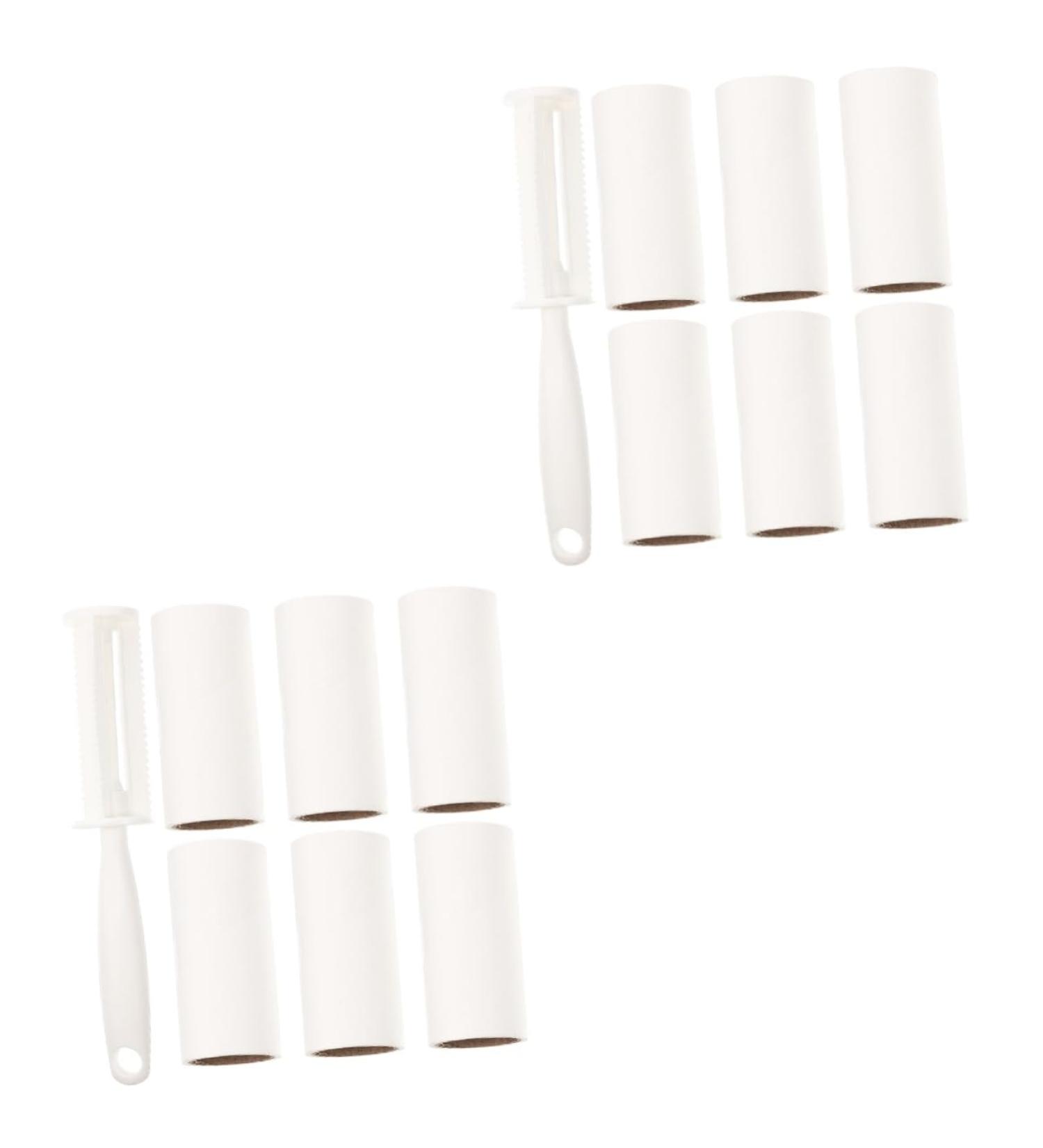 FRCOLOR 2 Sets Portable Fur Roller & Lint Remover - Convenient Sticky Paper for Furniture & Clothes | Best Pet Hair Remover for Home - Buy Online on SooperMarket.com