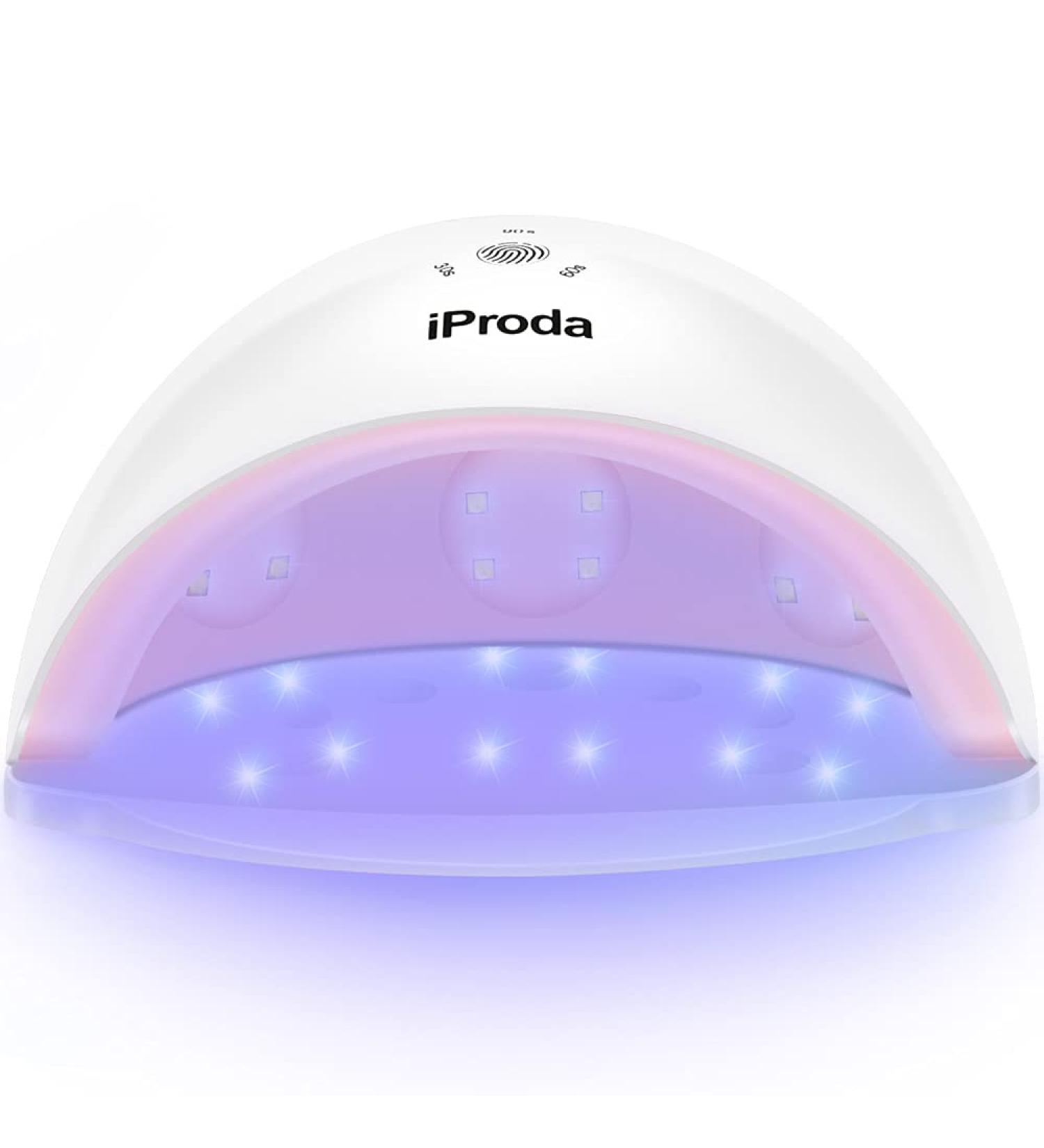 iProda 72W UV/LED Nail Dryer Lamp for Professional Gel Polish - 4 Timers for Manicure/Pedicure - At-Home and Salon Nail Art - Buy Online on SooperMarket.com