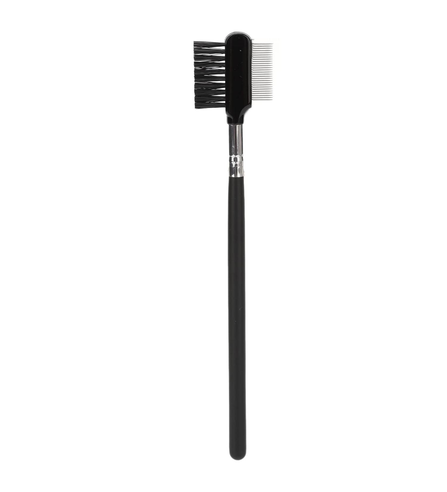 2 in 1 Eyelash Separator & Brow Comb - Stainless Steel Eyebrow Brush & Mascara Grooming Tool for Perfect Eyelash Extensions - Buy Online on SooperMarket.com
