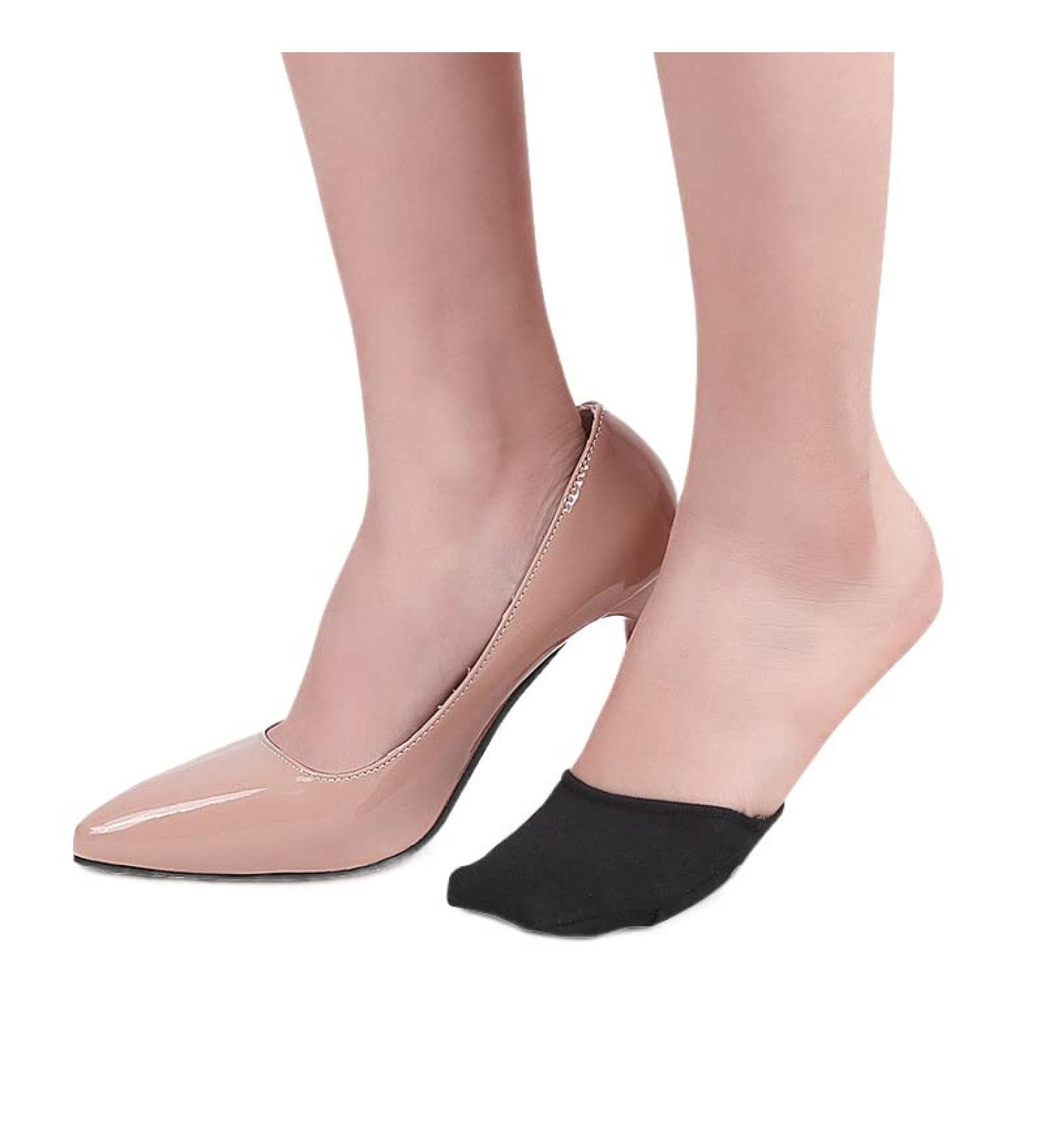 2 Pairs High Heel Silicone Shoe Cushion Pads for Forefoot Pain Relief - Women's Pedicure Socks for Calluses and Corns - Buy Online on SooperMarket.com