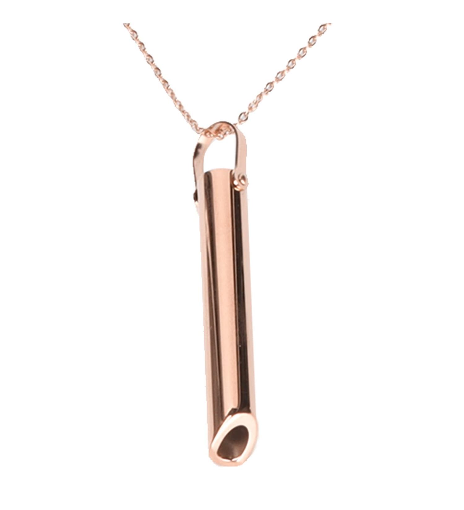 Stress Relief Mindful Breathing Necklace Anxiety Necklace Breathwork Tool for Anxiety Relief Breathing Exercises Meditation Relaxation Calming Down Slowing The Breath(Rose Gold) - Buy Online on SooperMarket.com