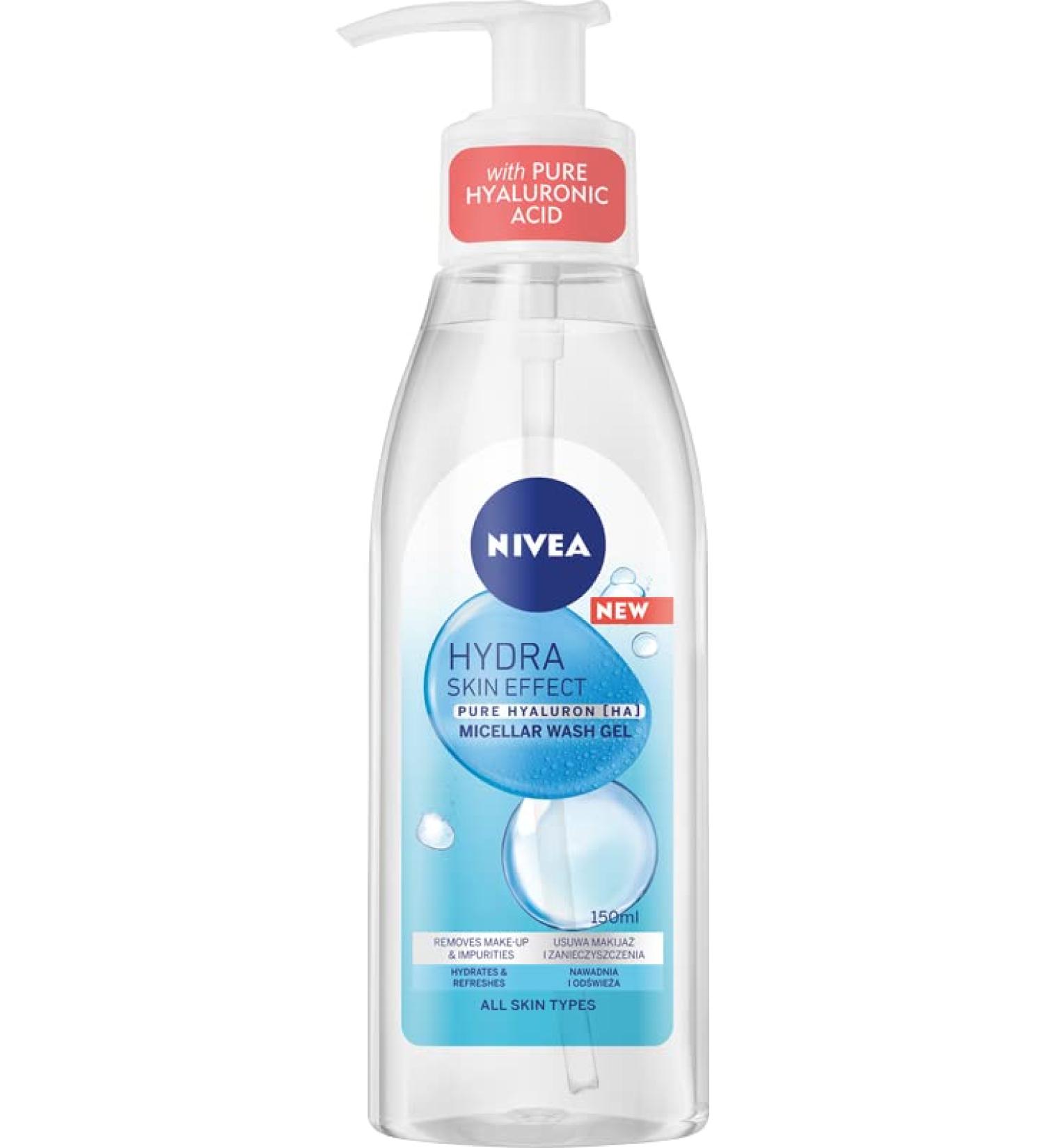 NIVEA Hydra Skin Effect Micellar Facial Cleanser 150 ml - Buy Online on SooperMarket.com