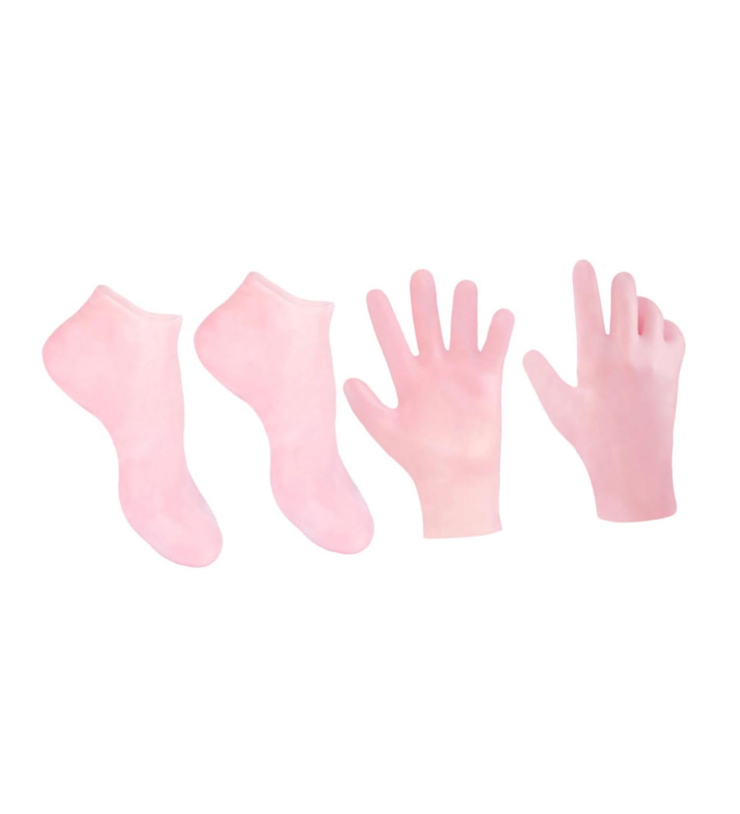 minkissy 1 Set Hydrating Sock Gloves Foot Care Socks Gloves Boat Socks Moisturizing Socks and Gloves Silicone Heel Cover Remover Socks Cuticles Socks Gloves Beauty Hand Sebs Spa Soft - Buy Online on SooperMarket.com