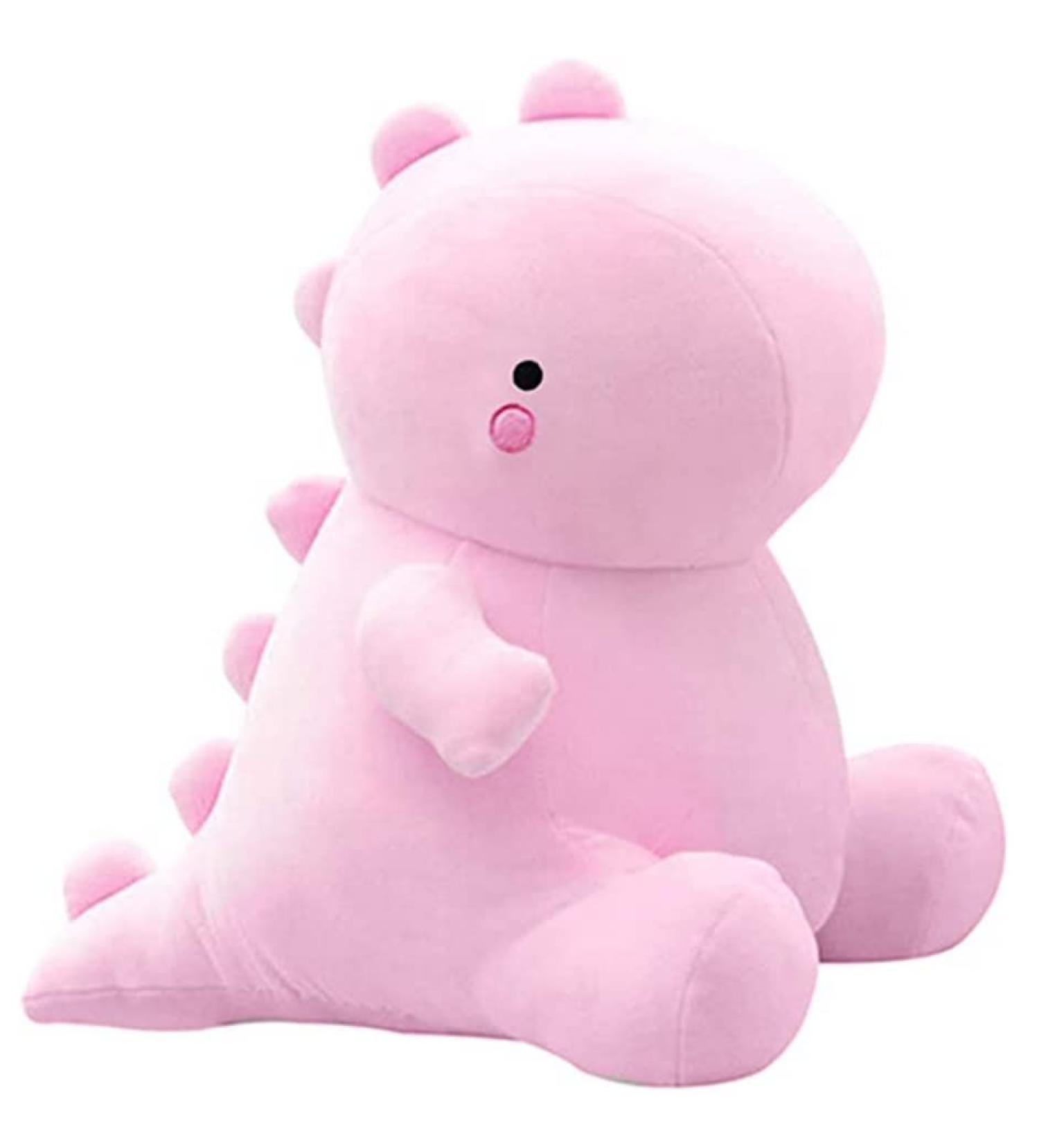 NatureMan Cute Dinosaur Plush Toy - Soft Kawaii Animal Doll for Kids Room Decoration (Pink) - Buy Online on SooperMarket.com