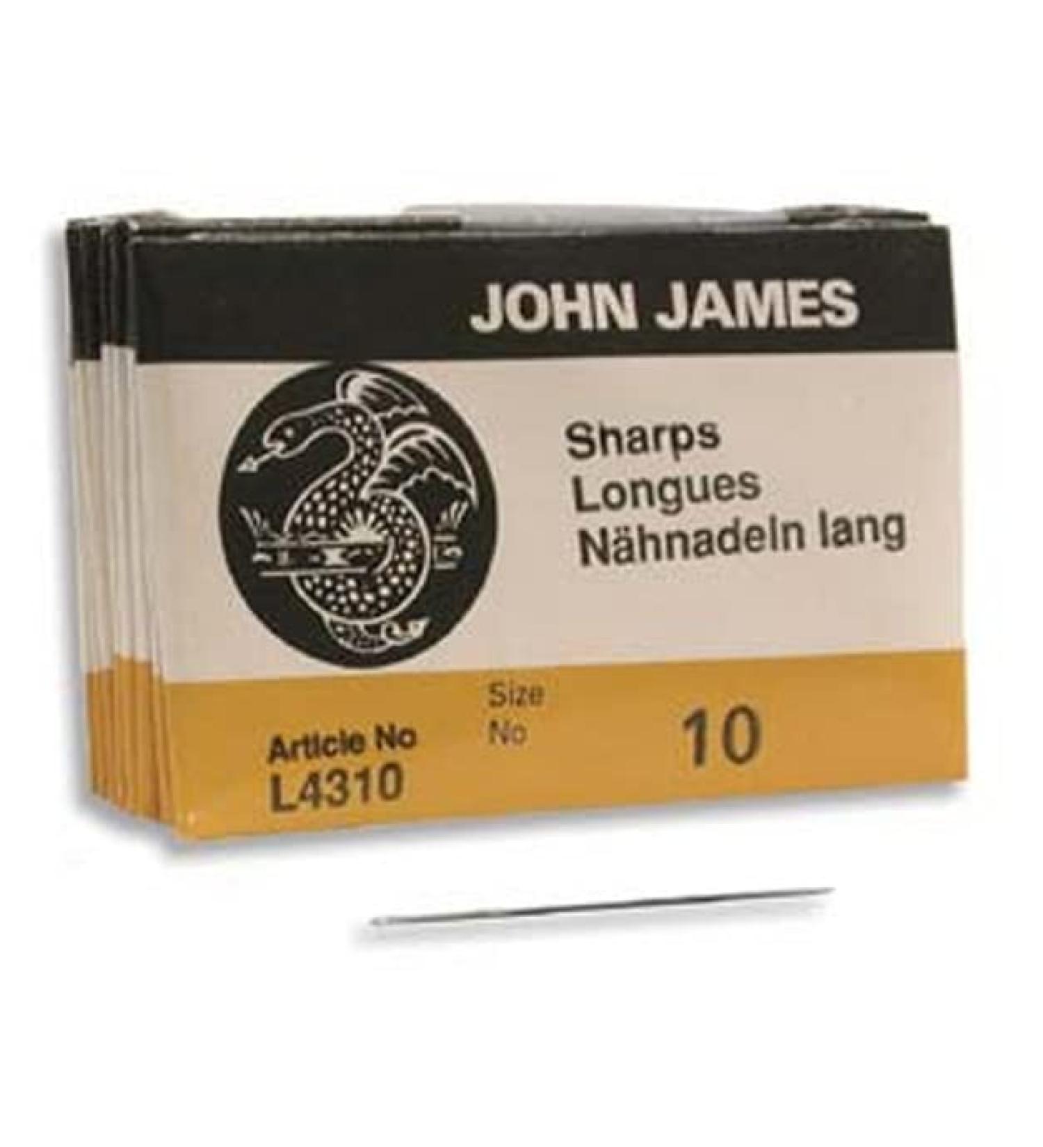 John James Sharp Beading Needles -Size 10, 25 Pack