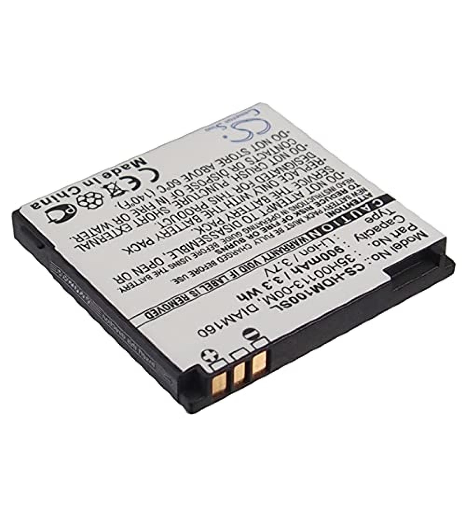 Replacement Battery for O2 Xda Diamond & XDA Ignito - 900mAh/3.7V - Compatible Part 35H00113-003 DIAM160 - Buy Online on SooperMarket.com