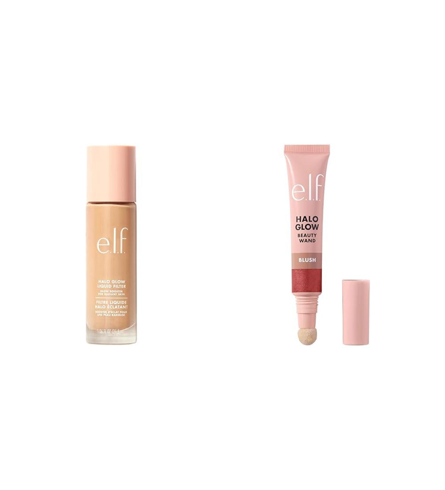 e.l.f. Halo Glow Liquid Filter | Blush Beauty Wand | Complexion Booster and Liquid Blush Bundle - Buy Online on SooperMarket.com