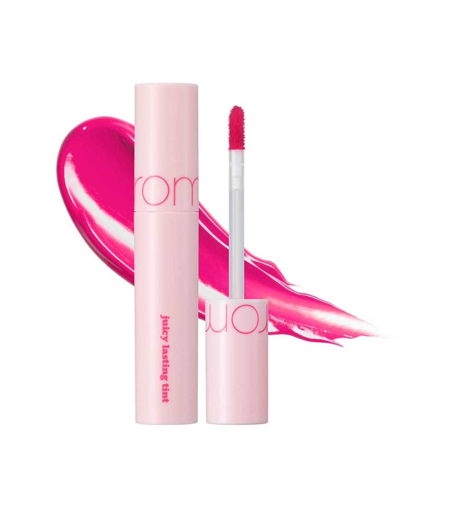 Rom&nd Juicy Lasting Tint 27 Pink Popsicle - Vivid Color Lip Tint for Long-Lasting, Juicy & Glossy Finish - K-Beauty 5.5g - Buy Online on SooperMarket.com