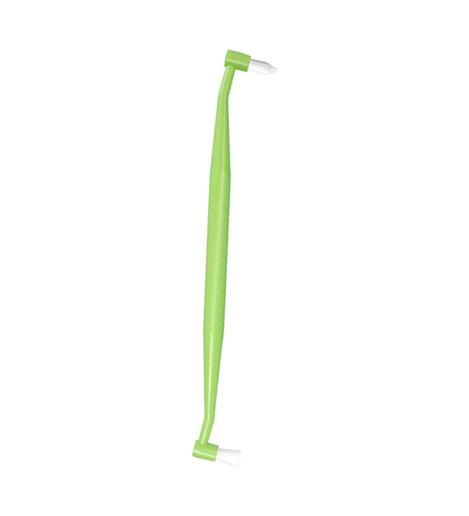 AWHAO Dual-Ended Pet Dental Brush for Cats and Dogs - Easy Clean Design Green - Buy Online on SooperMarket.com
