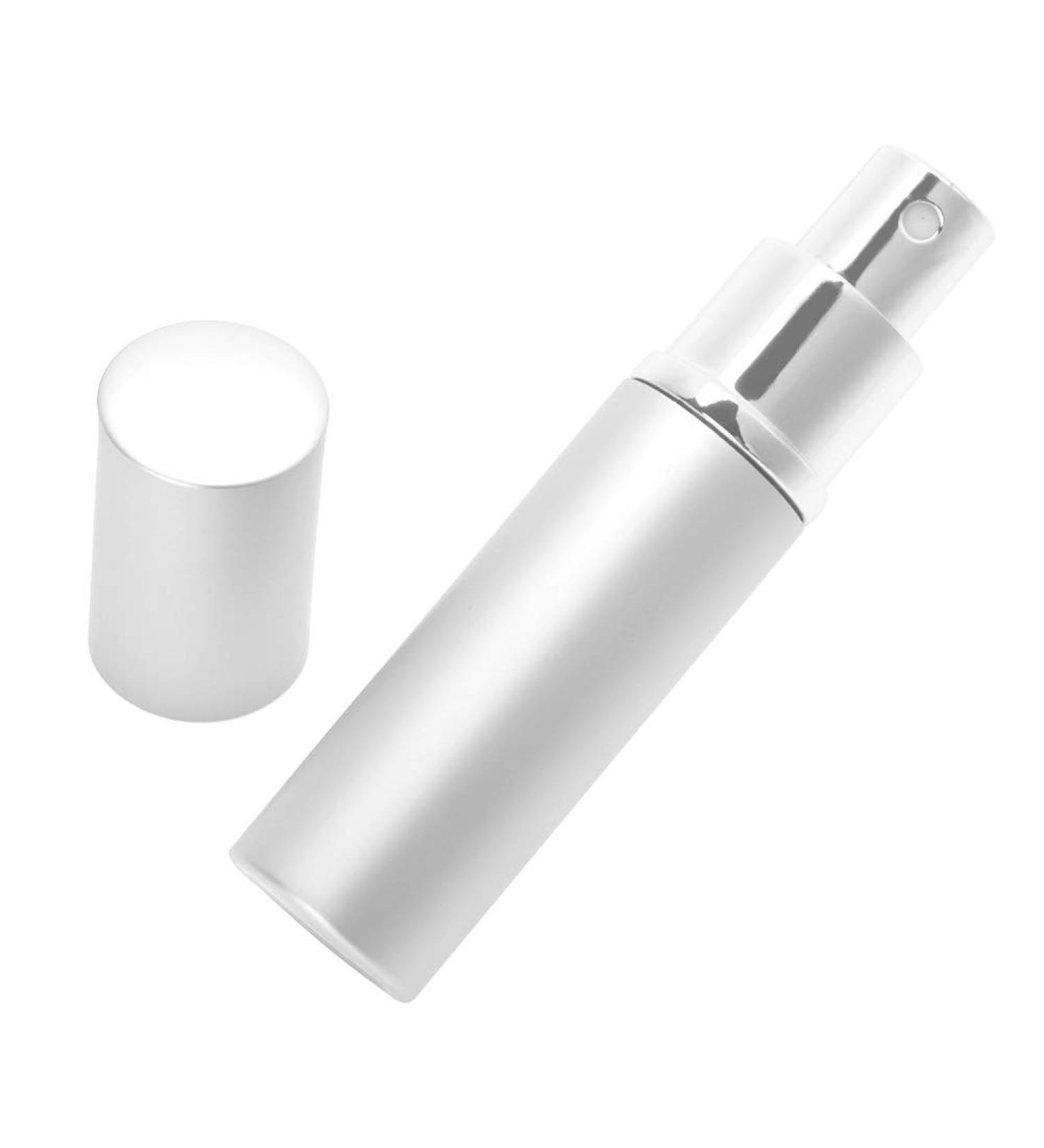 Refillable Perfume Bottle Portable Pump Lotion Atomizer with 6 Colors Ideal for Storing Liquid Substances (Silver) - Buy Online on SooperMarket.com