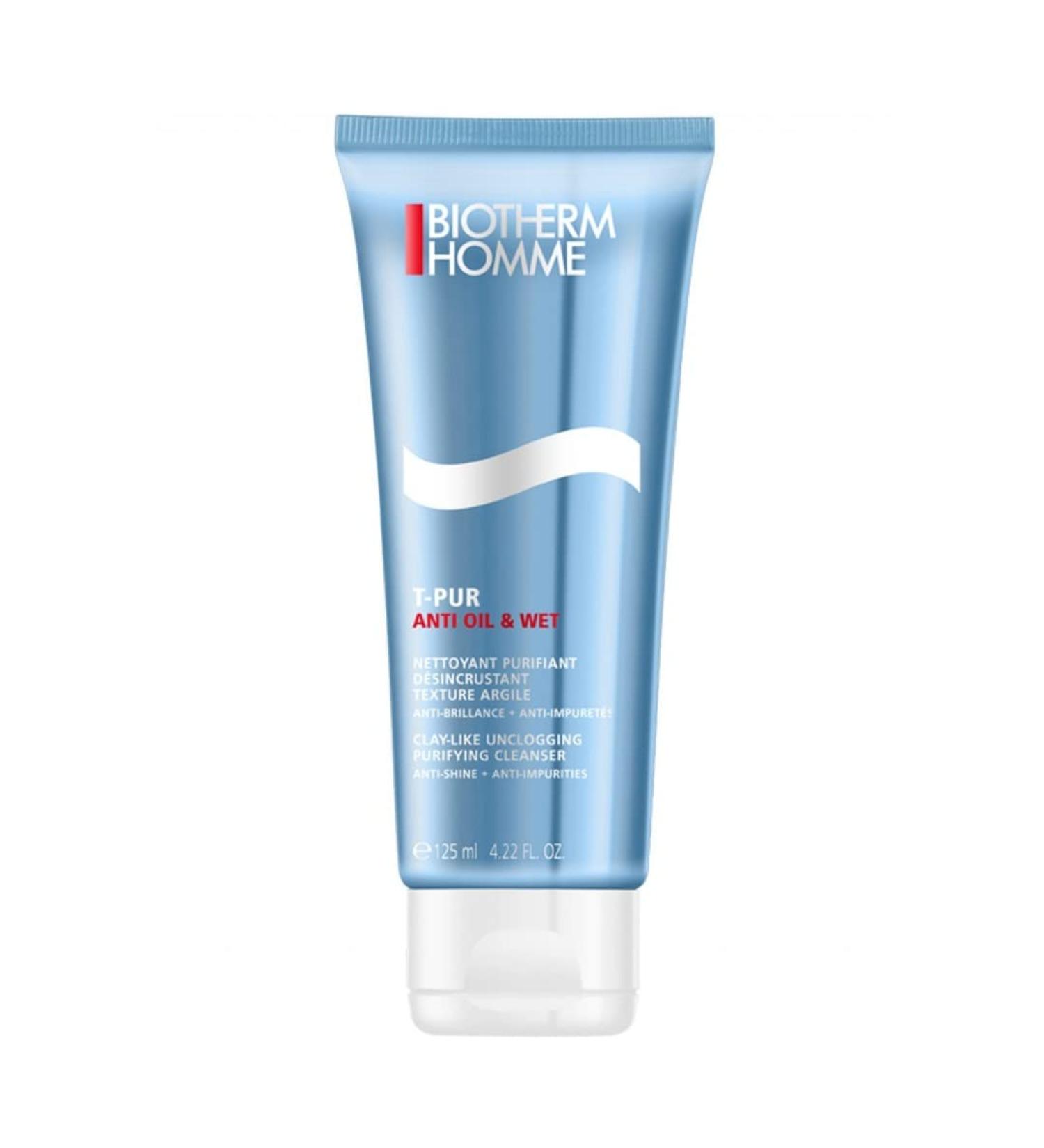 Biotherm Homme T-Pur Purifying Cleanser for Men 4.22 oz - Anti-Oil & Shine - Buy Online on SooperMarket.com