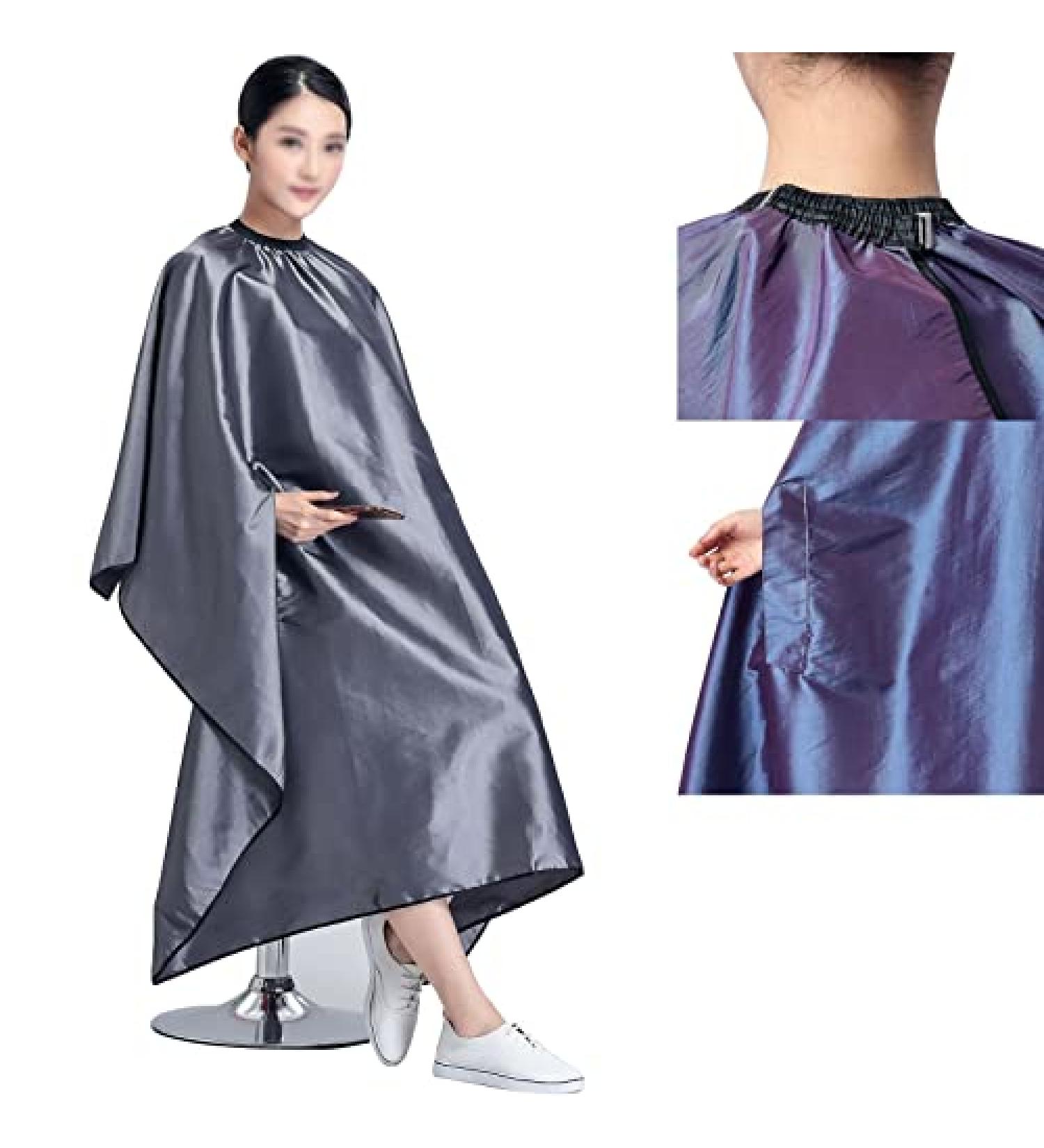 Waterproof Hair Cutting Cape with Hand Holes for Salon Clients - Gray - Buy Online on SooperMarket.com