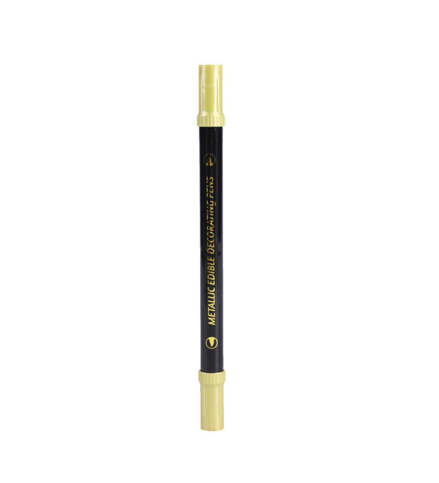 Food Coloring Pens Color Double Sided Edible Food Coloring Marker with Fine and Thick Tip Food Grade Marker Gold - Buy Online on SooperMarket.com