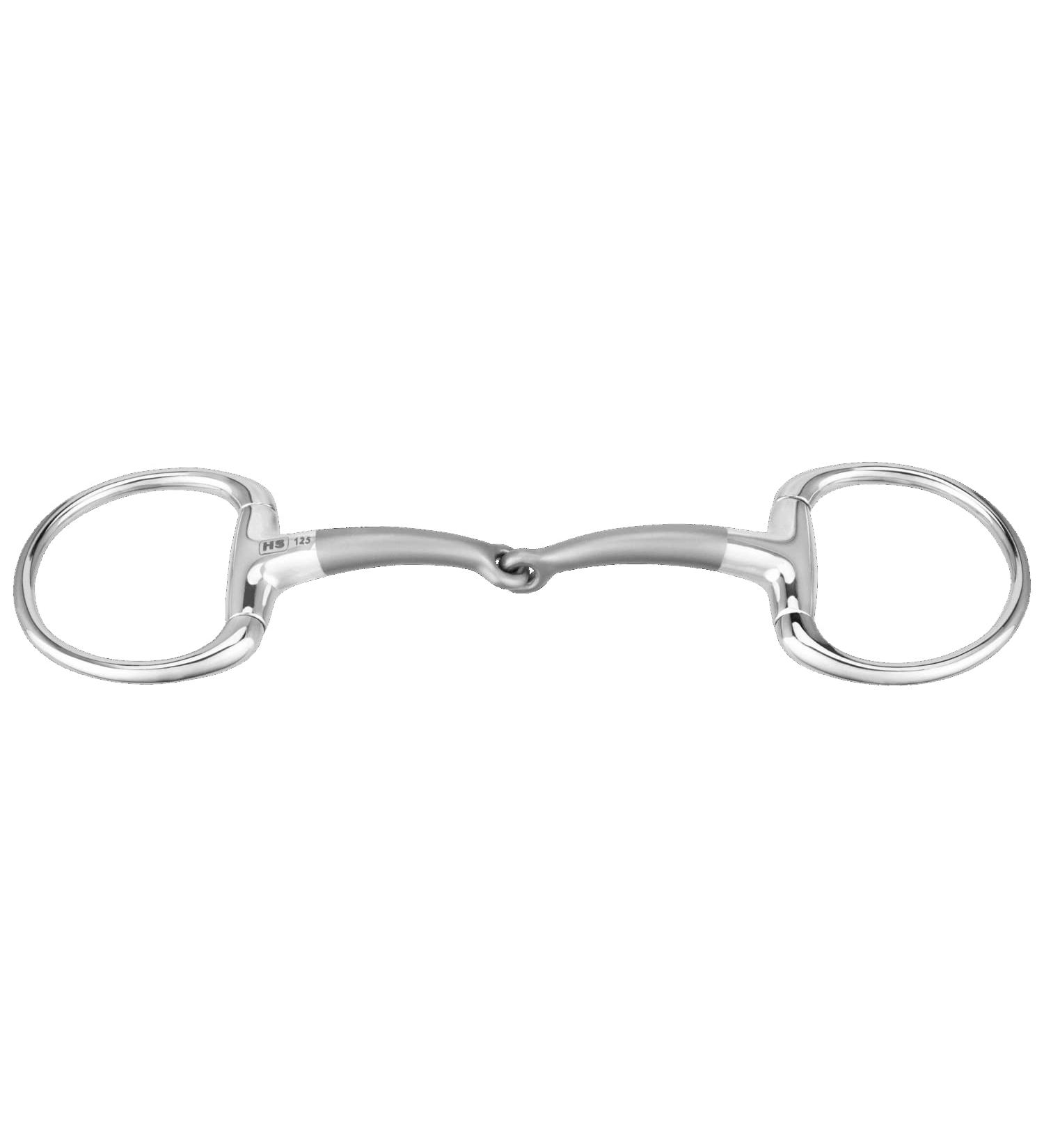 Sprenger SATINOX eggbutt snaffle 14 mm single jointed - stainless steel 125 mm width