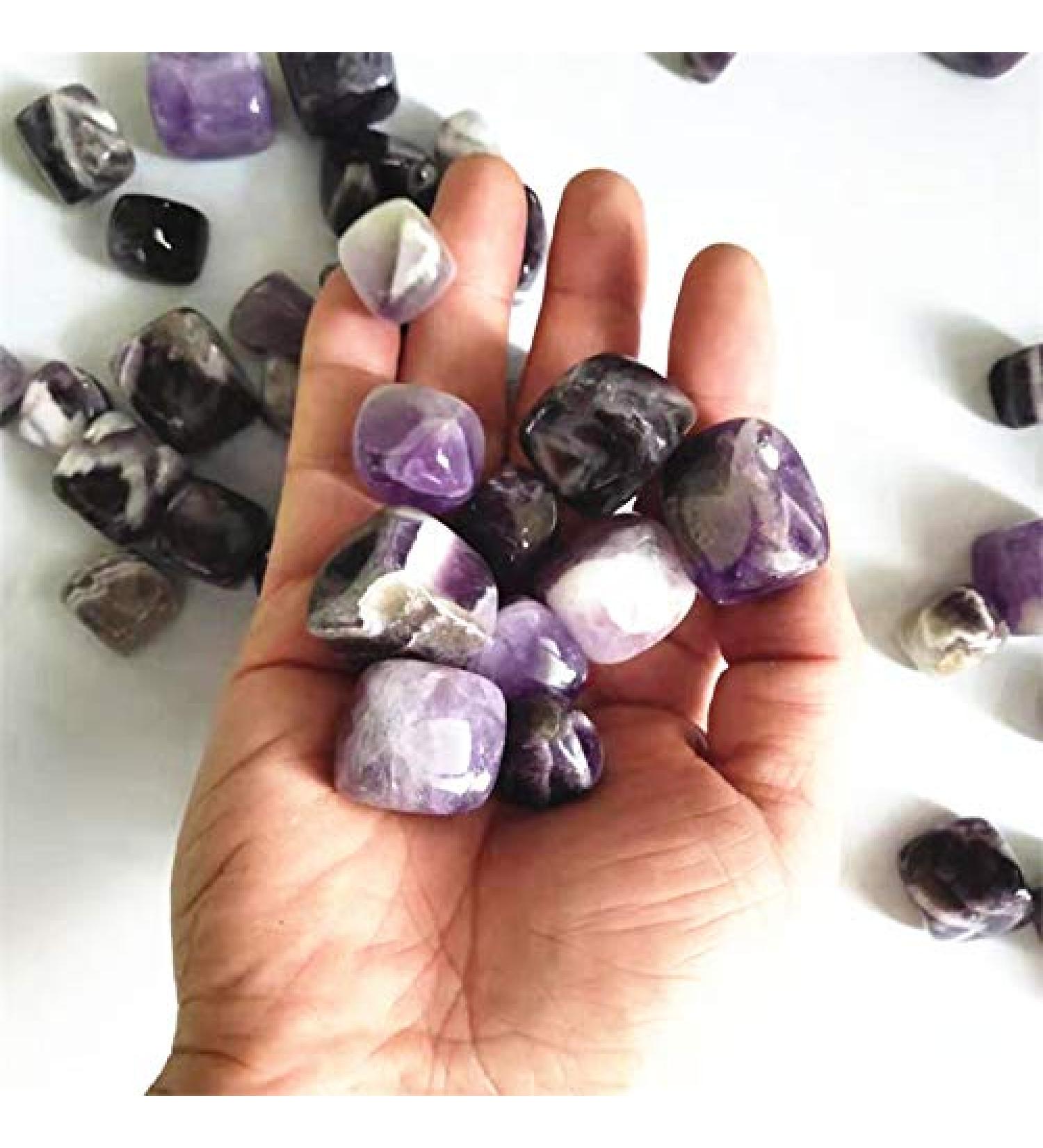 100g Natural Dream Amethyst Crystal Tumble Stone Crystal Cube for Decoration Chakra Reiki Balancing - Buy Online on SooperMarket.com