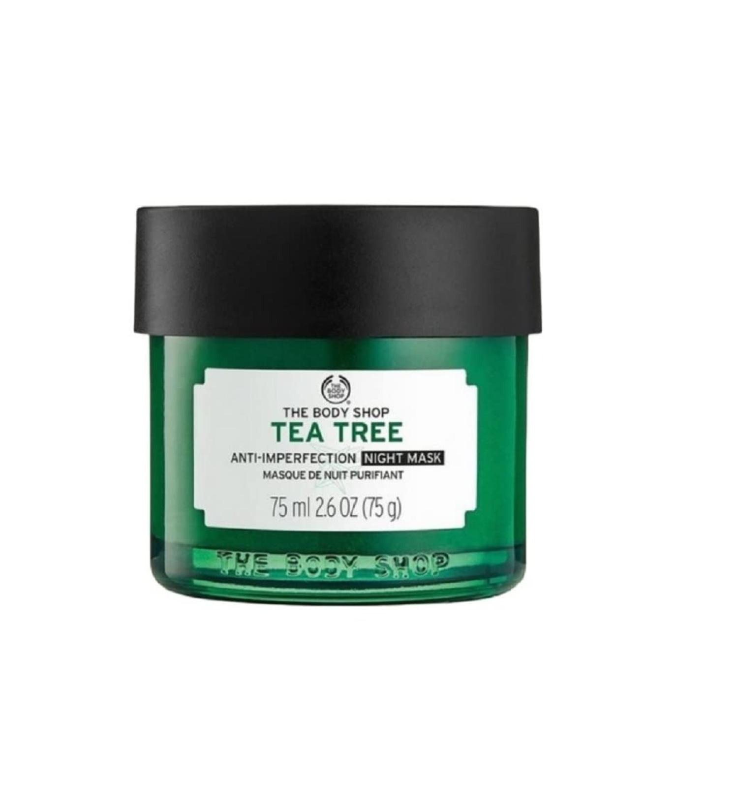 Shop The Body Shop Tea Tree Night Mask 75ml | Purifying Tea Tree Oil Skincare for Clear Skin - Buy Online on SooperMarket.com