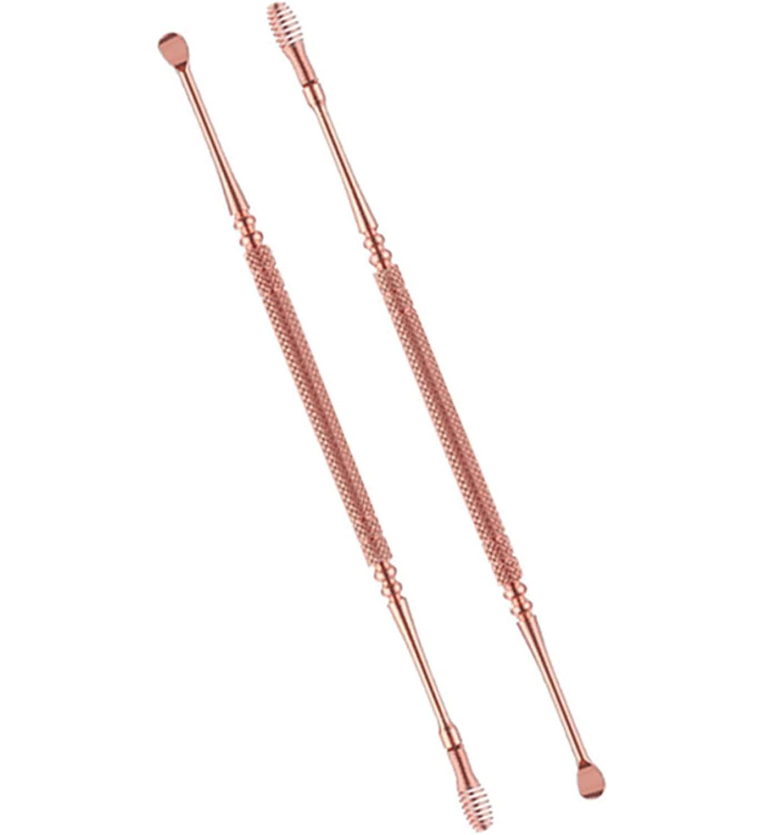 2 pcs Earwax Removal Tool Ear Cleaning Tool Stainless Steel Earwax Removal Tool Spiral Ear Pick Canal Cleaner Ear Wax Removal Kit Ear Wax Remover Rose Gold Attractive and Fashion - Buy Online on SooperMarket.com