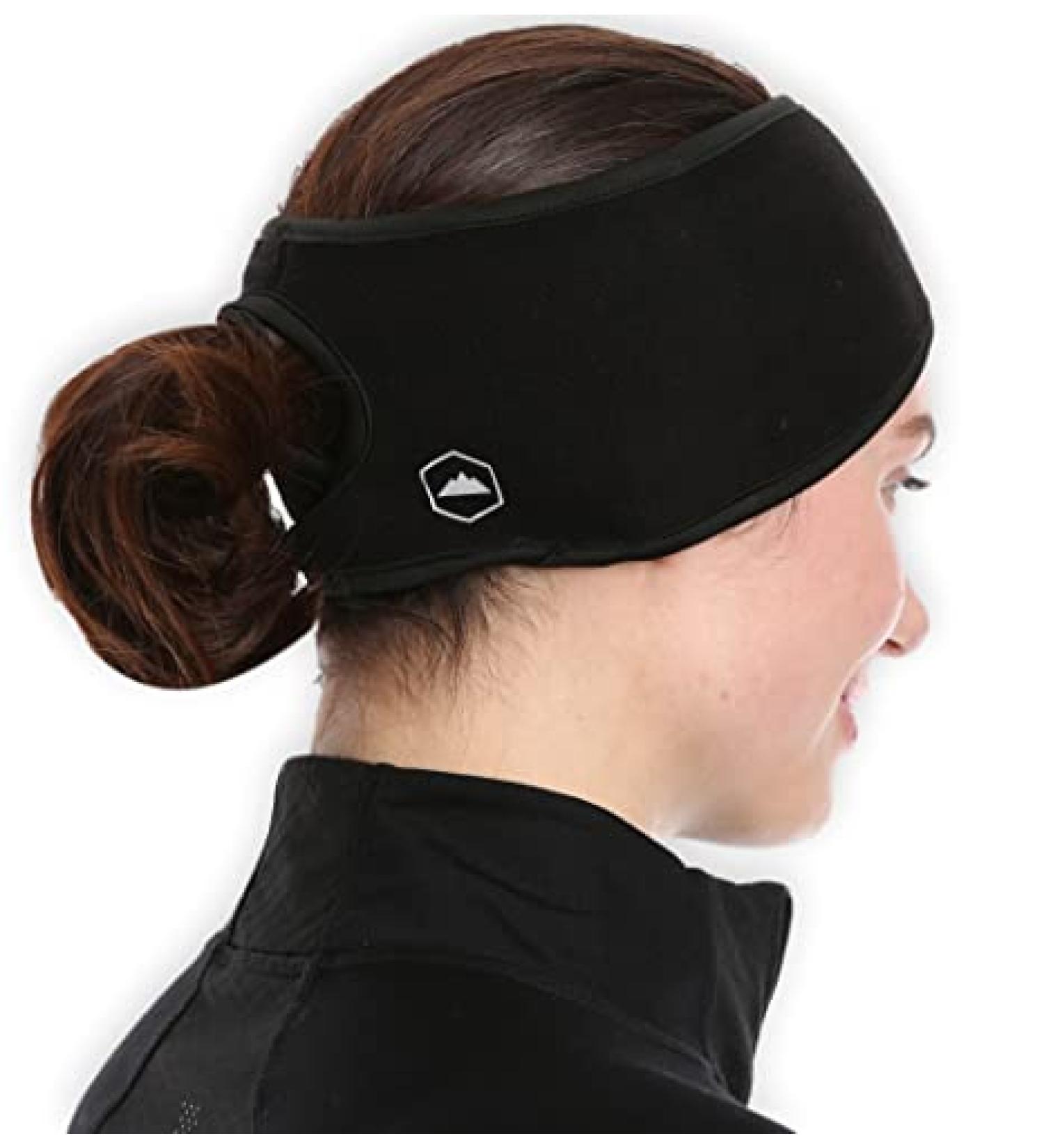 Ponytail Headband for Women - Fleece Ear Warmer for Running and Outdoor Activities in Cold Weather - Buy Online on SooperMarket.com