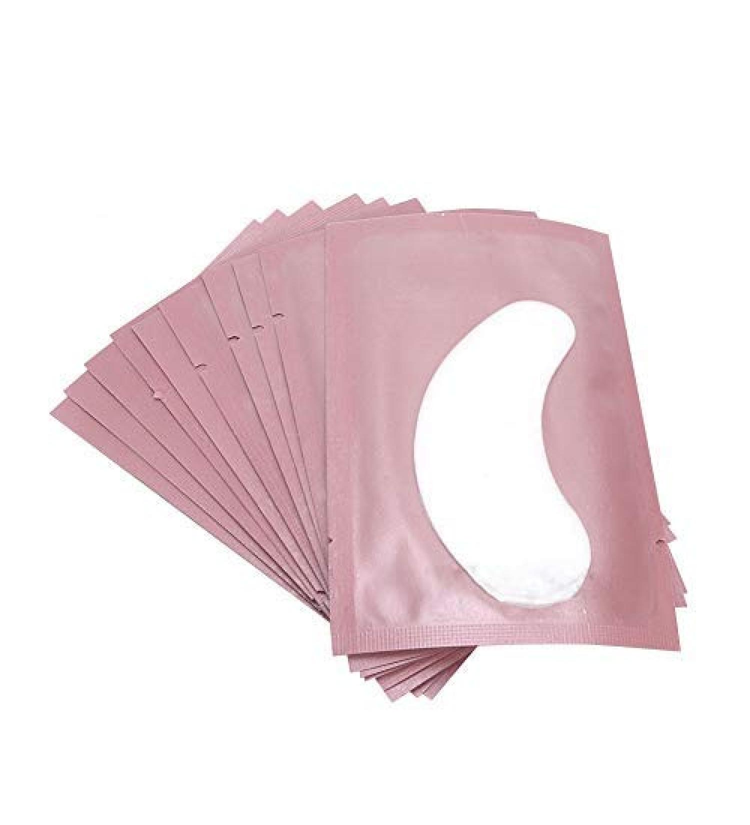 50 Pair Lint-Free Eye Masks for Eyelash Extensions - Hydrogel Eye Pads Anti-Aging Gel Patches (Pink) - Optimal Comfort and Performance - Buy Online on SooperMarket.com