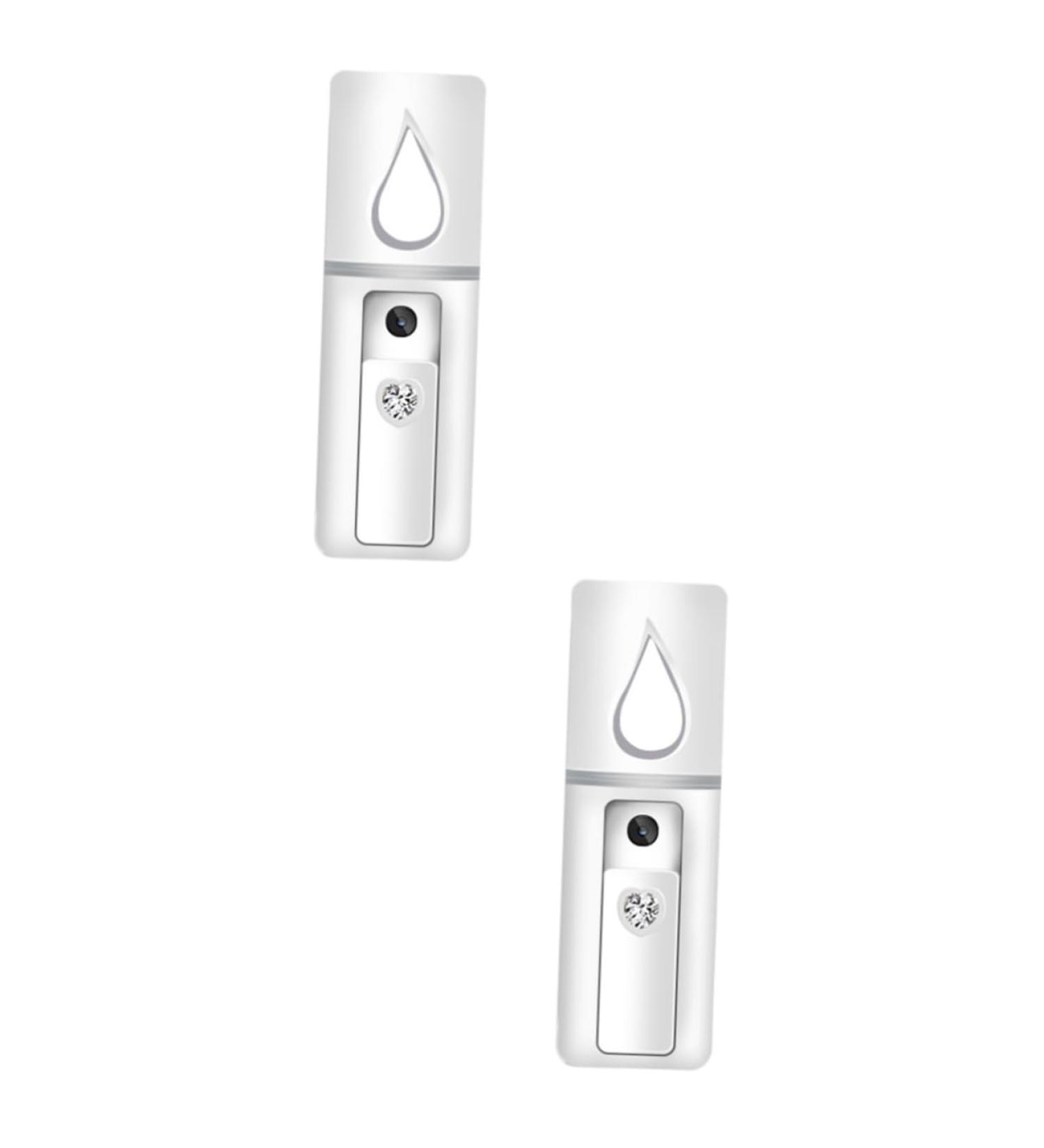 PLAFOPE 2pcs Face Sprayer Makeup Brishes Handy Facial Sprayer for Eyelash Extensions Nanometer Sprayer White - Buy Online on SooperMarket.com